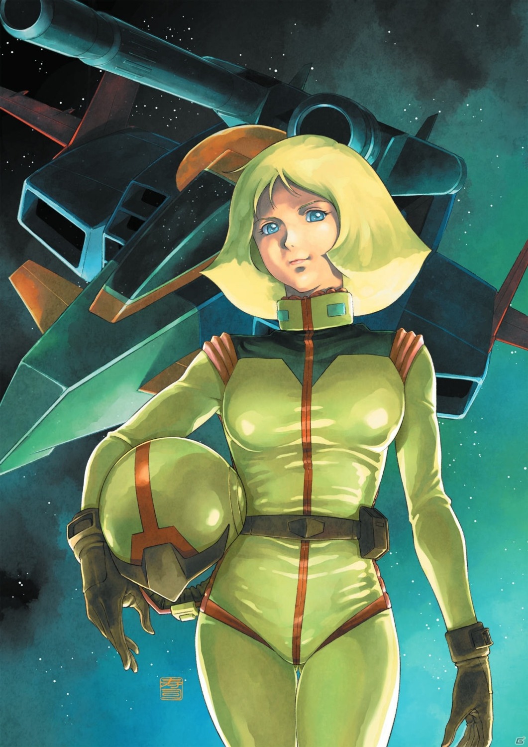 bodysuit, gundam, kotobuki_tsukasa, mecha, sayla_mass