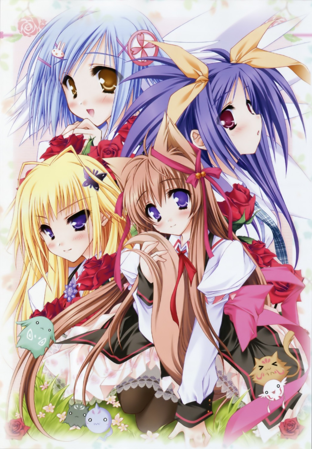 animal_ears, kawai_ameri, kisaragi_mifuyu, kitsune, lump_of_sugar, mito_mashiro, moekibara_fumitake, pantyhose