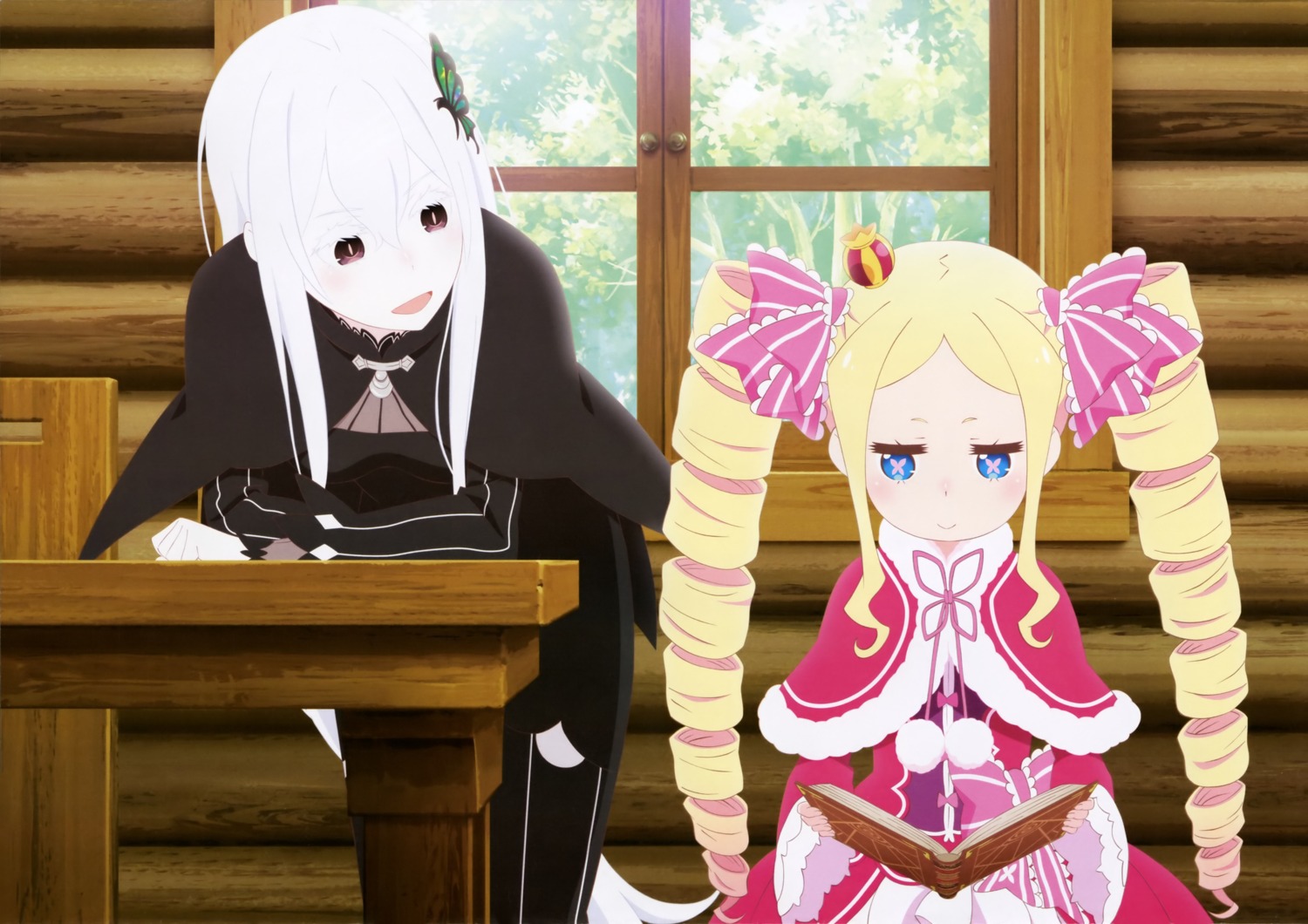 beatrice_(re_zero), dress, echidna_(re_zero), lolita_fashion, re:zero_kara_hajimeru_isekai_seikatsu, tagme