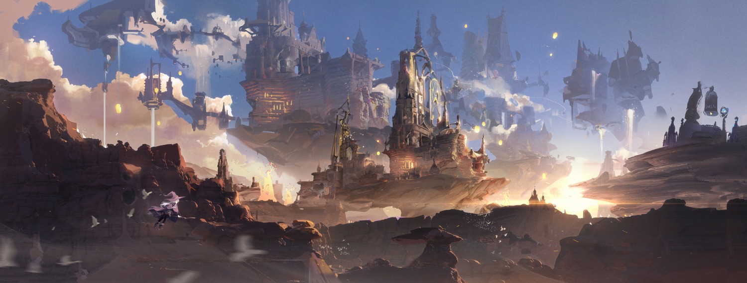elaina_(majotabi), heels, landscape, majo_no_tabitabi, witch, ying_yi