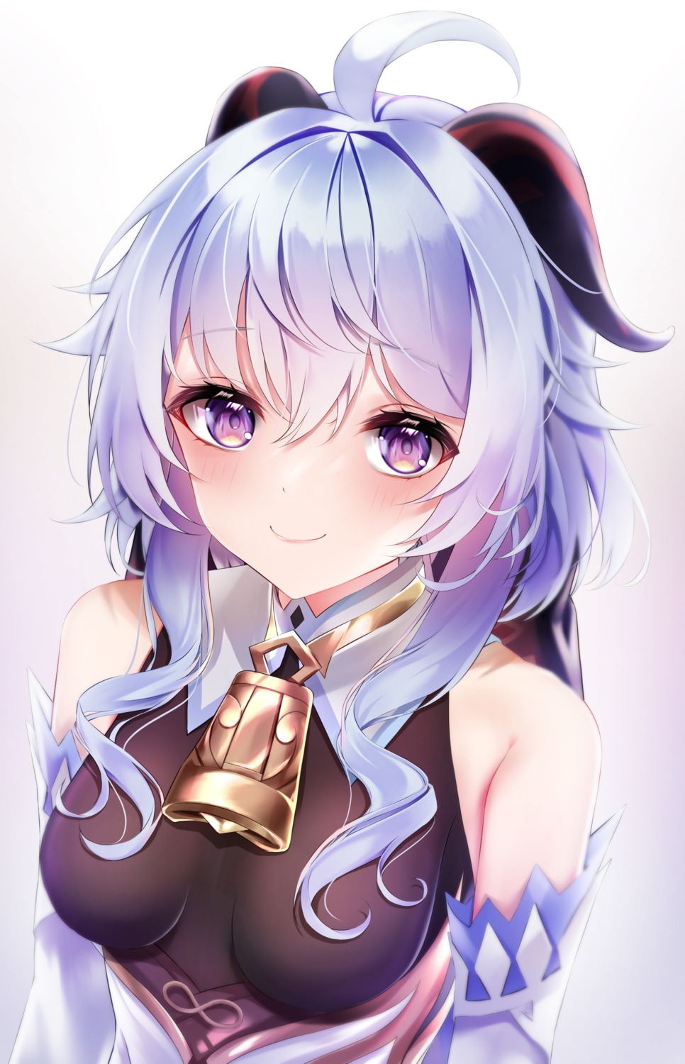 asian_clothes, ganyu, genshin_impact, horns, yay0ee