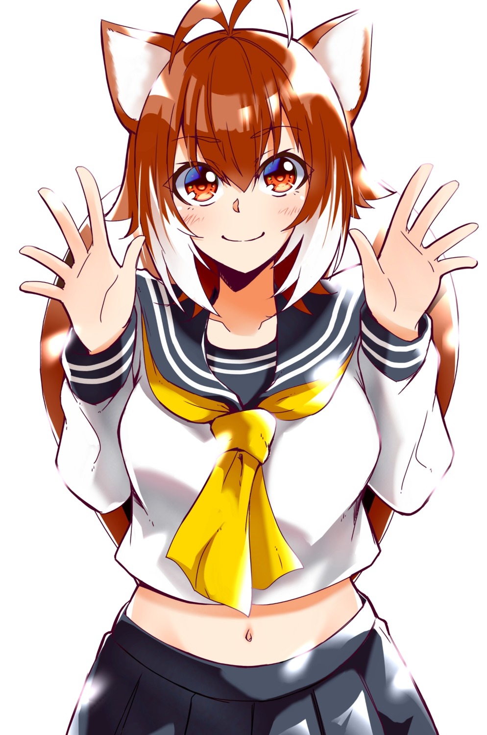 animal_ears, blazblue, chukachuka, makoto_nanaya, seifuku, tail