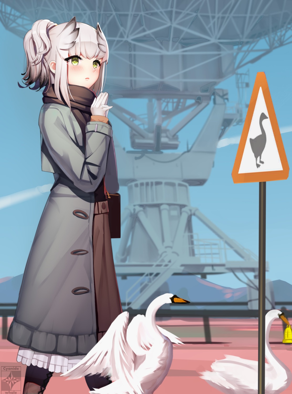 arknights, bibeak_(arknights), cyanide-whale