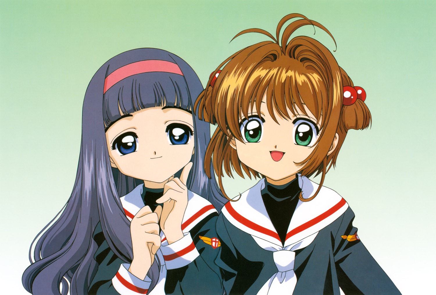 card_captor_sakura, daidouji_tomoyo, horii_kumi, kinomoto_sakura, madhouse, sakazume_kayo, seifuku