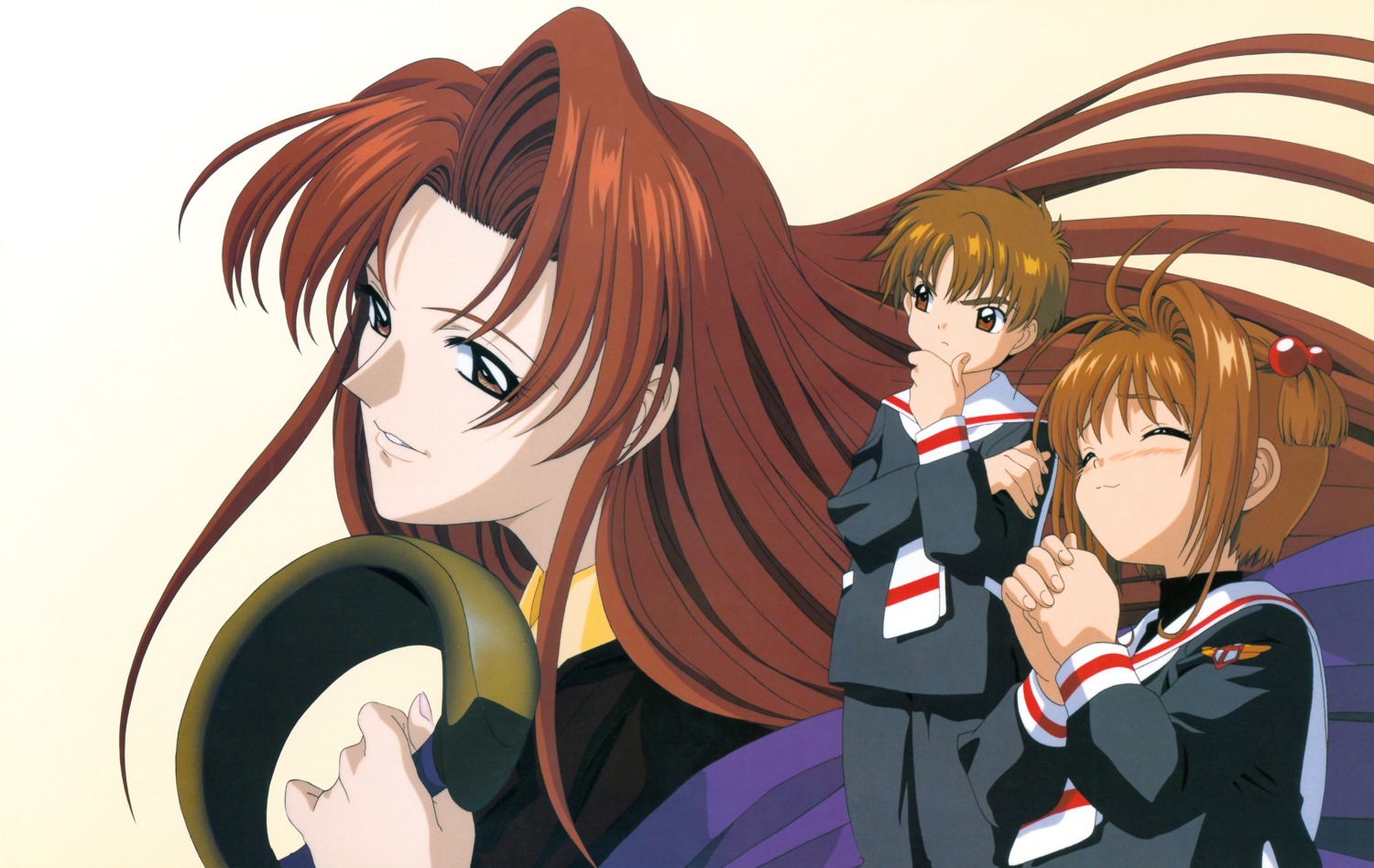 card_captor_sakura, kinomoto_sakura, koga_makoto, li_syaoran, madhouse, mizuki_kaho, seifuku