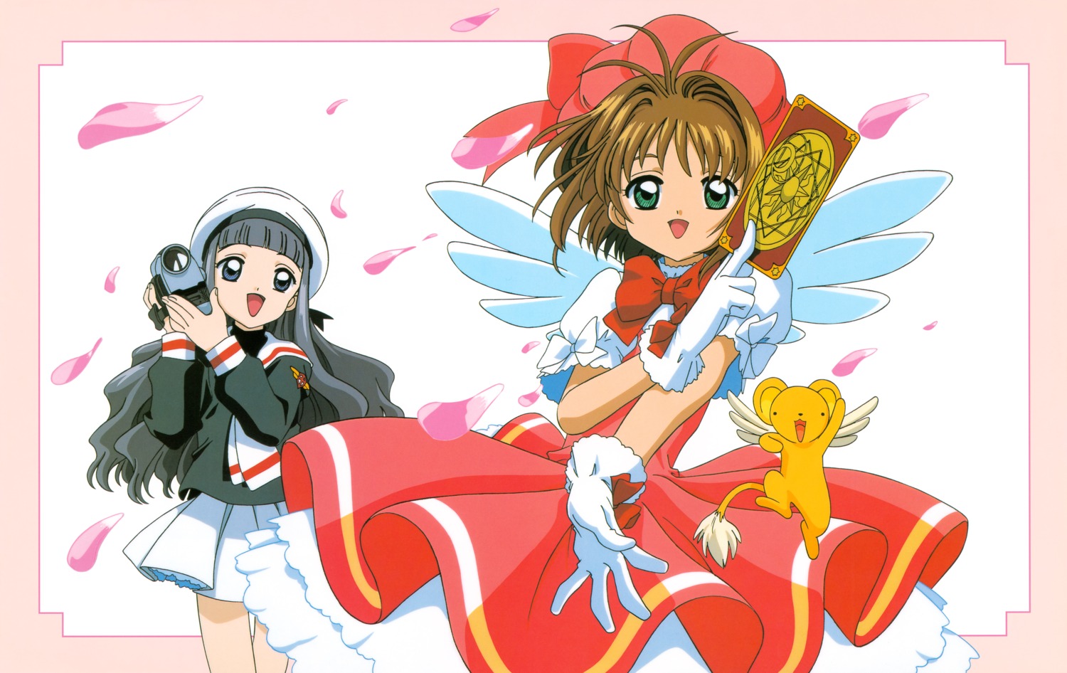 card_captor_sakura, daidouji_tomoyo, dress, kerberos, kinomoto_sakura, koga_makoto, madhouse, sakazume_kayo, seifuku