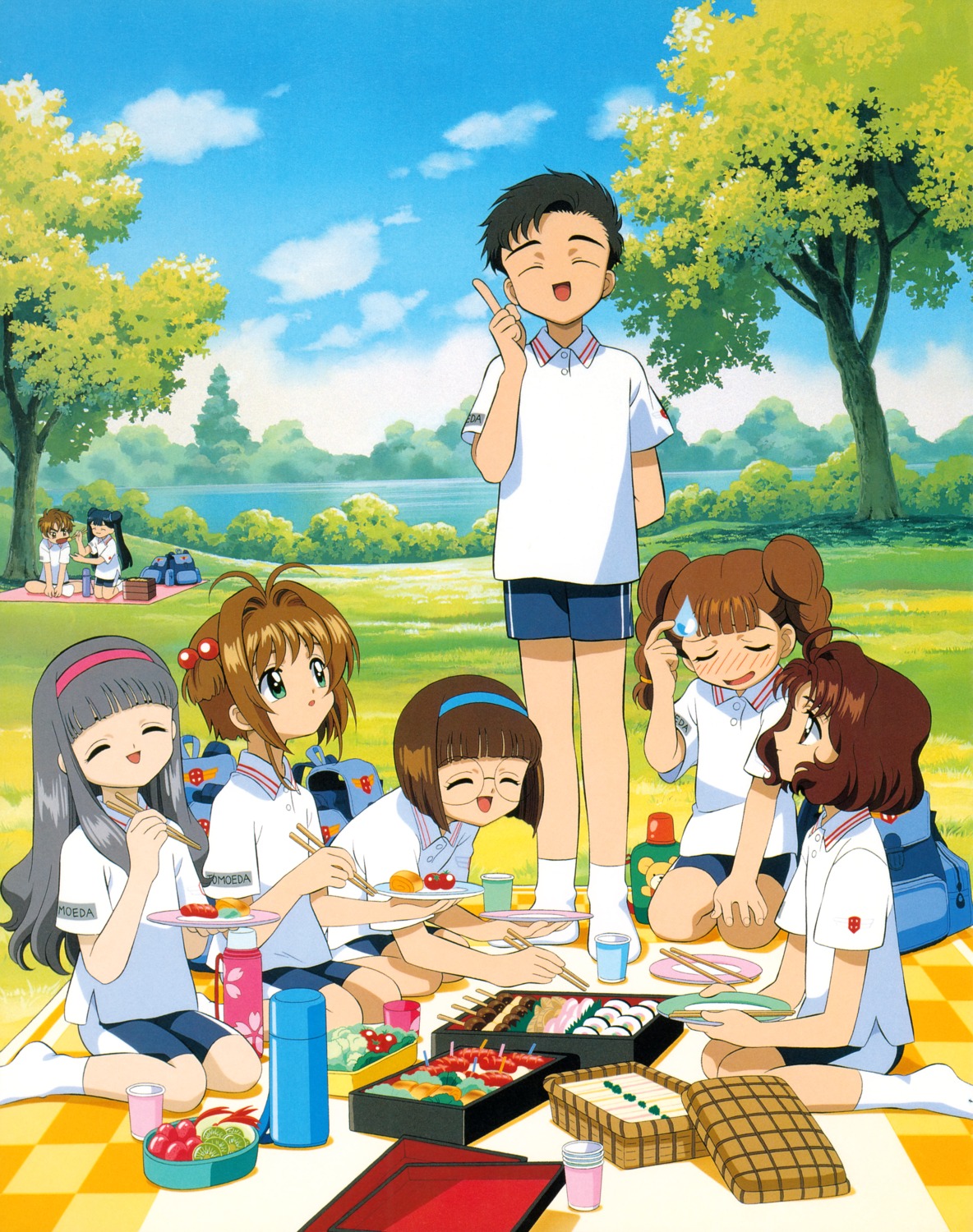 card_captor_sakura, daidouji_tomoyo, kimizuka_katsunori, kinomoto_sakura, li_meiling, li_syaoran, madhouse, mihara_chiharu