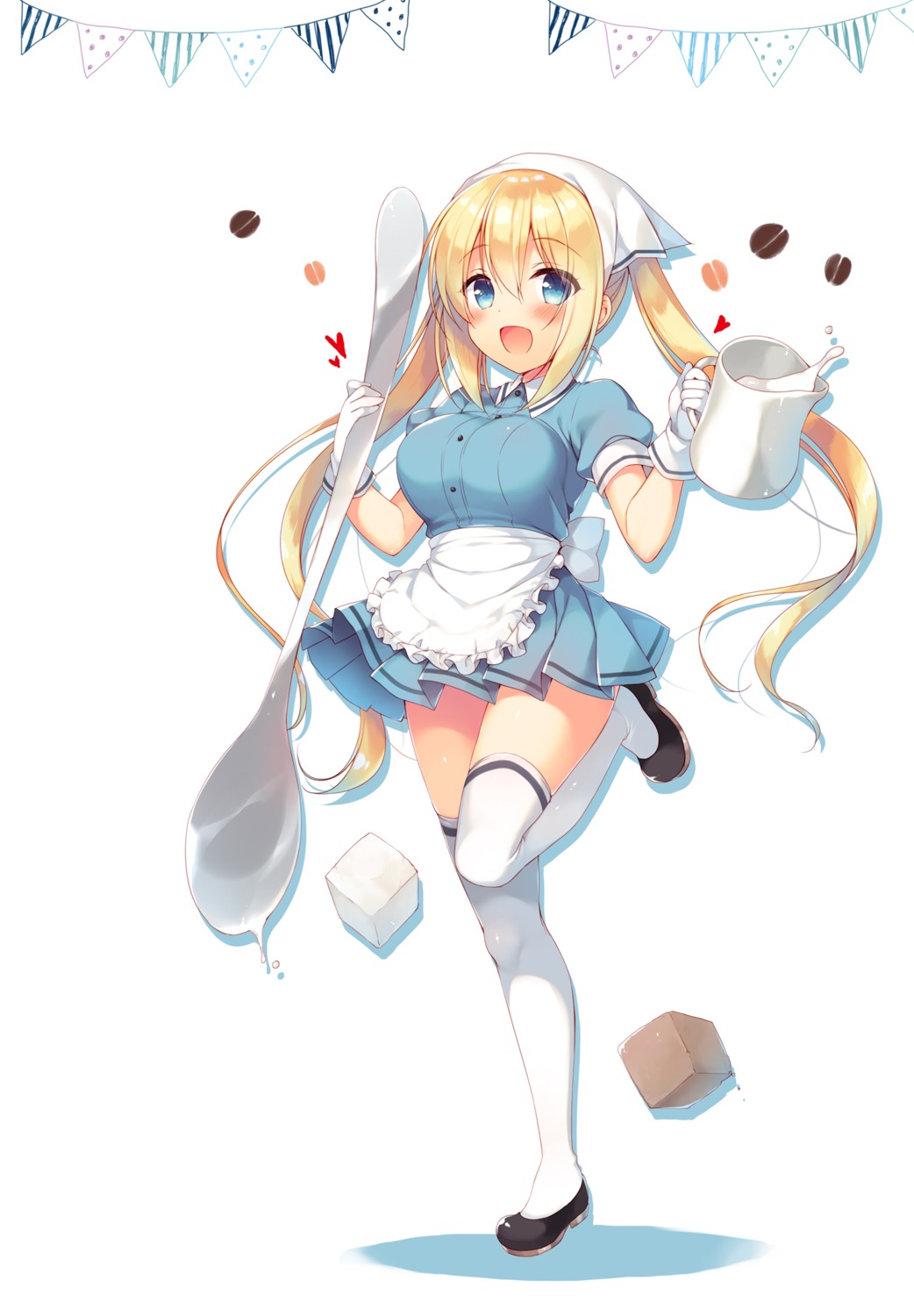 blend_s, hinata_kaho, ichiri, maid, thighhighs, waitress