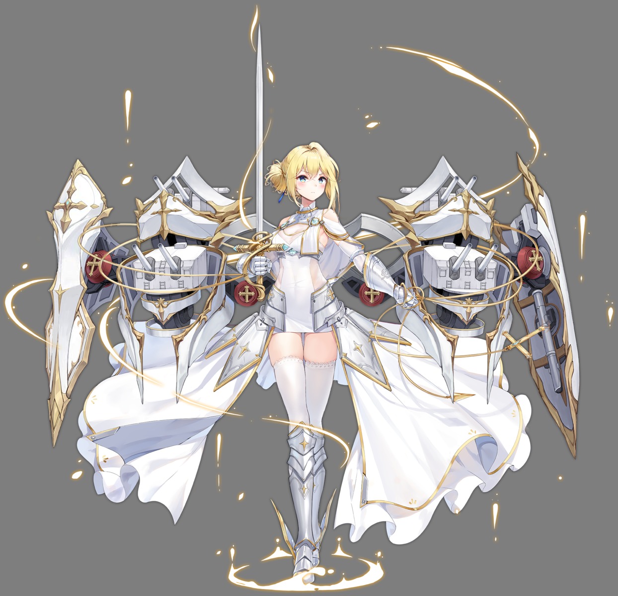 armor, azur_lane, jeanne_d'arc_(azur_lane), maya_g, see_through, sword, thighhighs, transparent_png