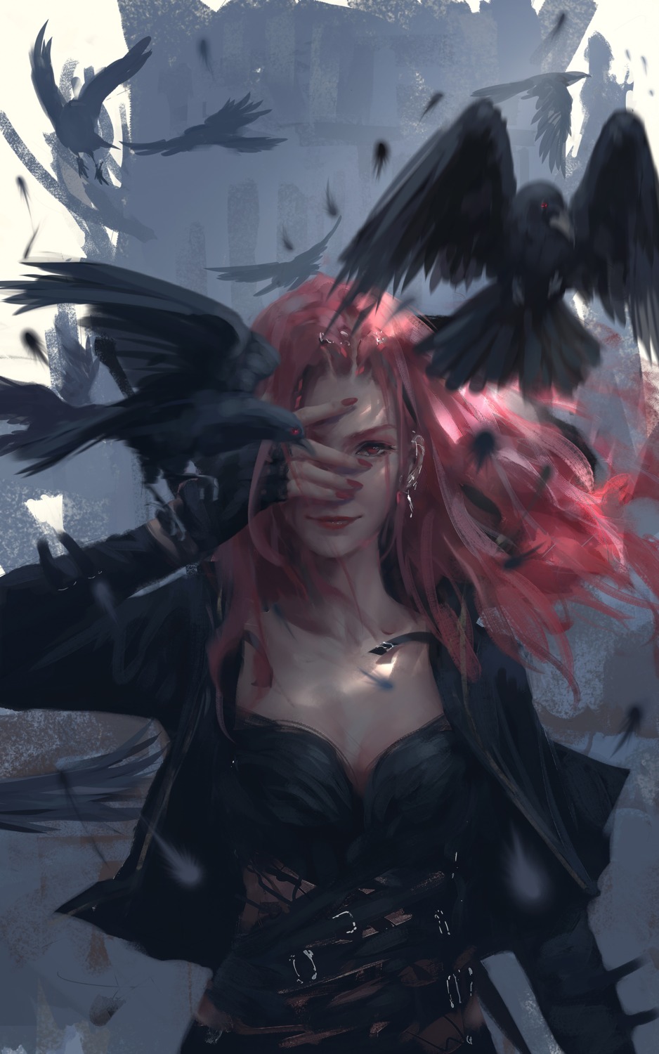 ghostblade, lenia, wlop