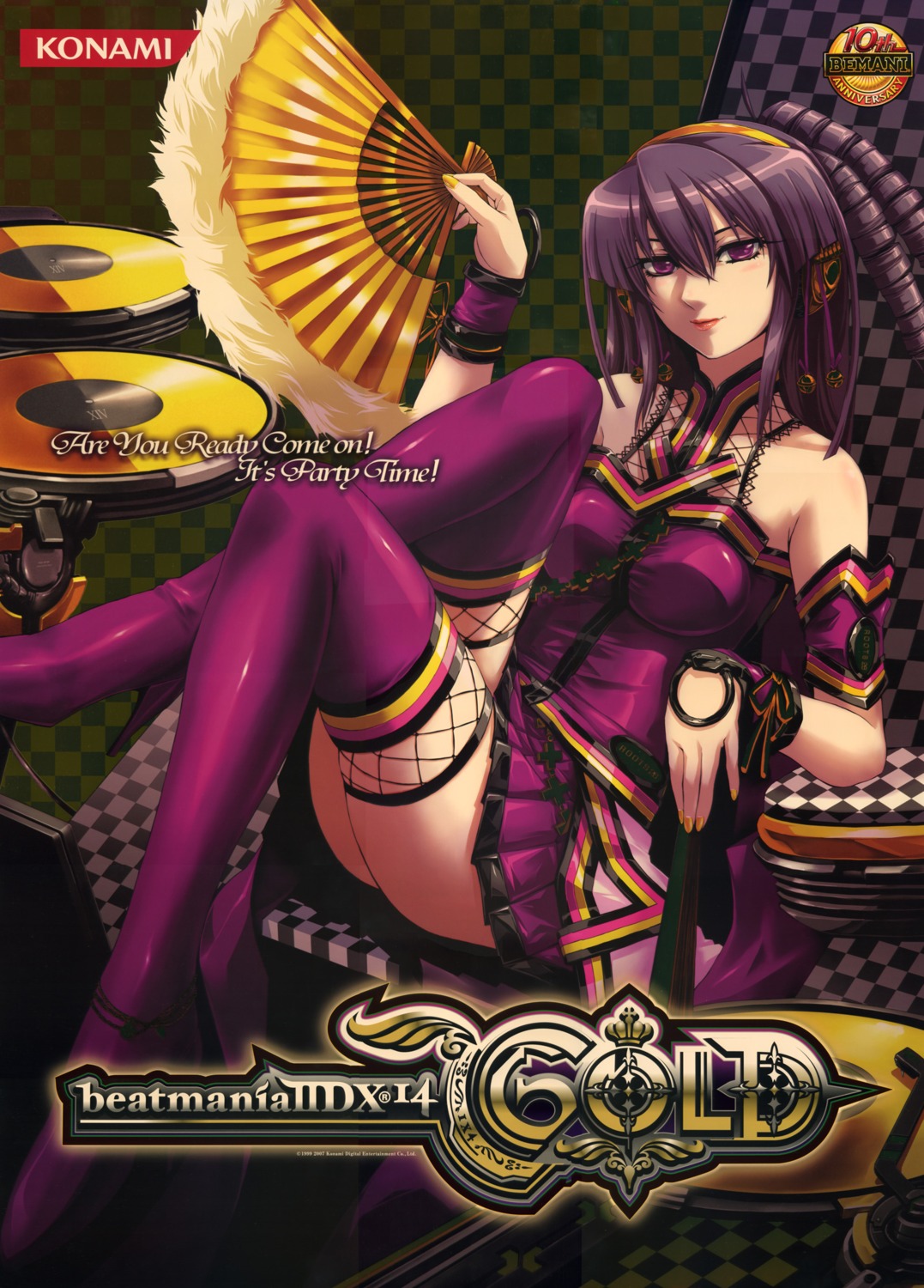 beatmania, beatmania_iidx, goli_matsumoto, hifumi_(beatmania), thighhighs