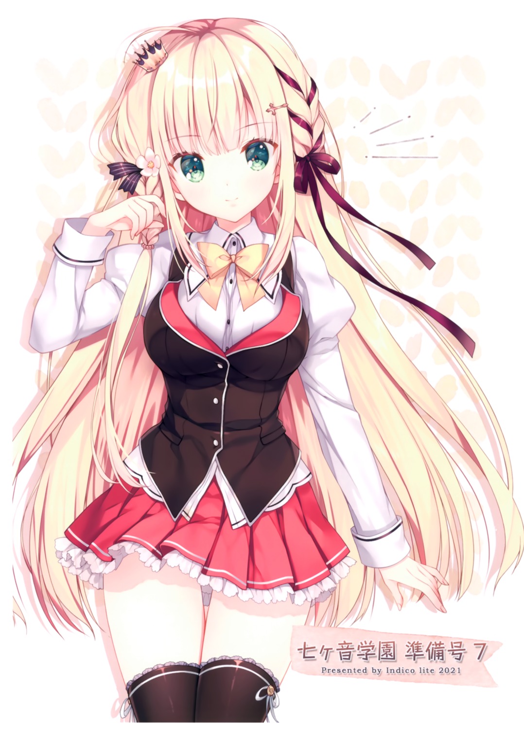 mitha, seifuku, thighhighs