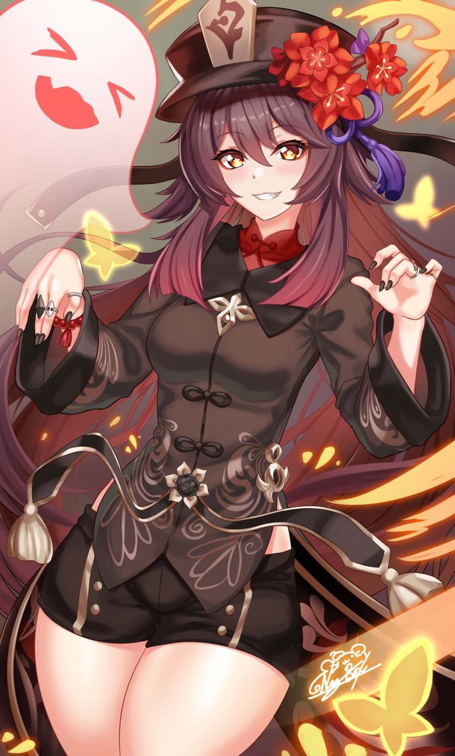 asian_clothes, genshin_impact, hu_tao, nez-box