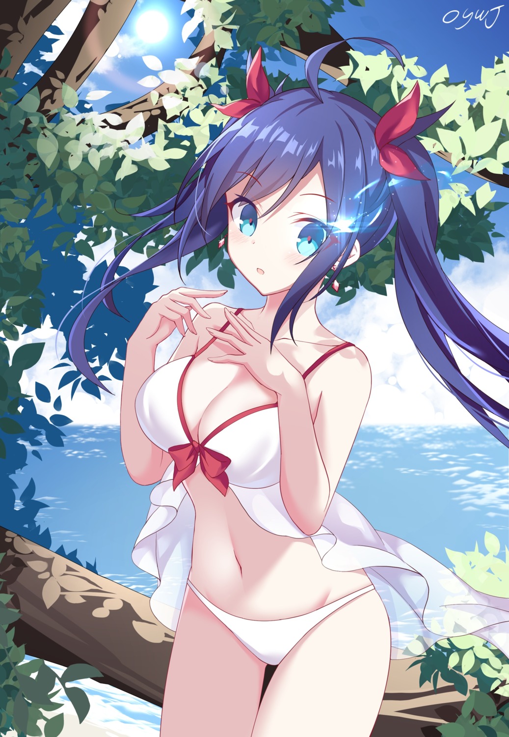 black_rock_shooter, kuroi_mato, lingerie, oywj, pantsu, see_through