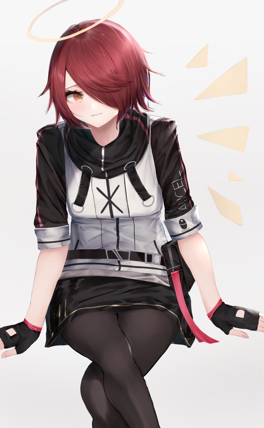 angel, arknights, exusiai_(arknights), mo_(mainiti_omoti), pantyhose, wings
