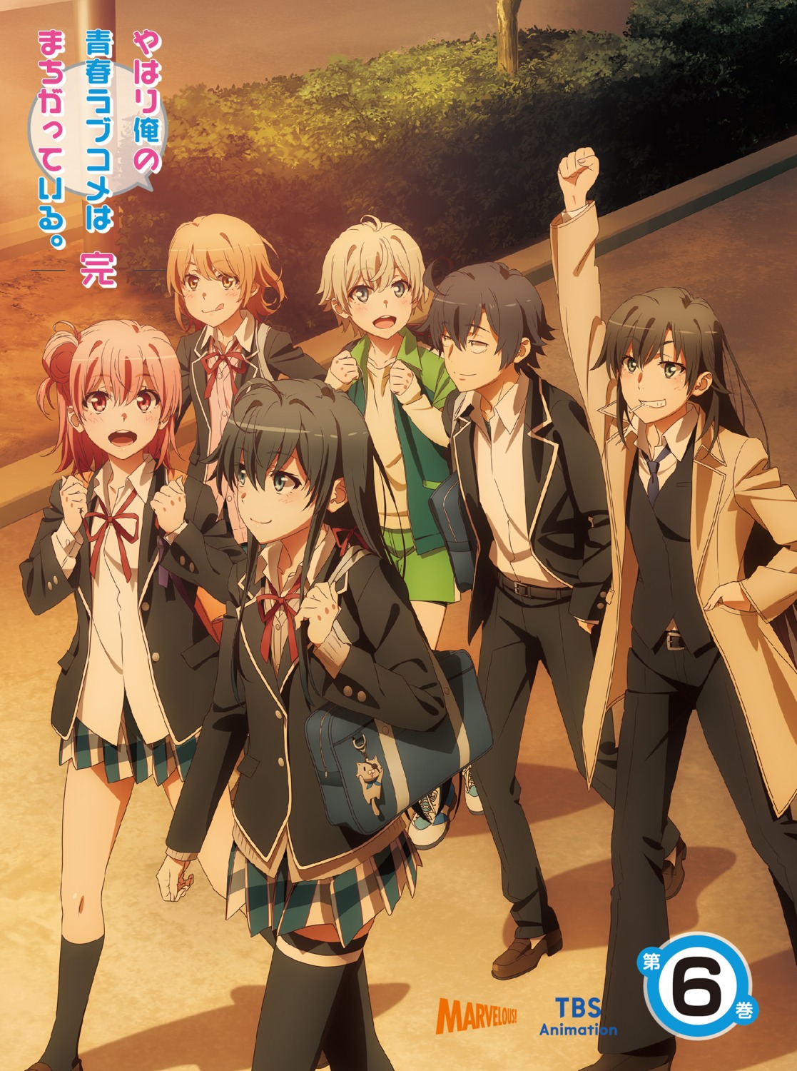 hikigaya_hachiman, isshiki_iroha, seifuku, sweater, tagme, thighhighs, totsuka_saika, yahari_ore_no_seishun_lovecome_wa_machigatteiru.