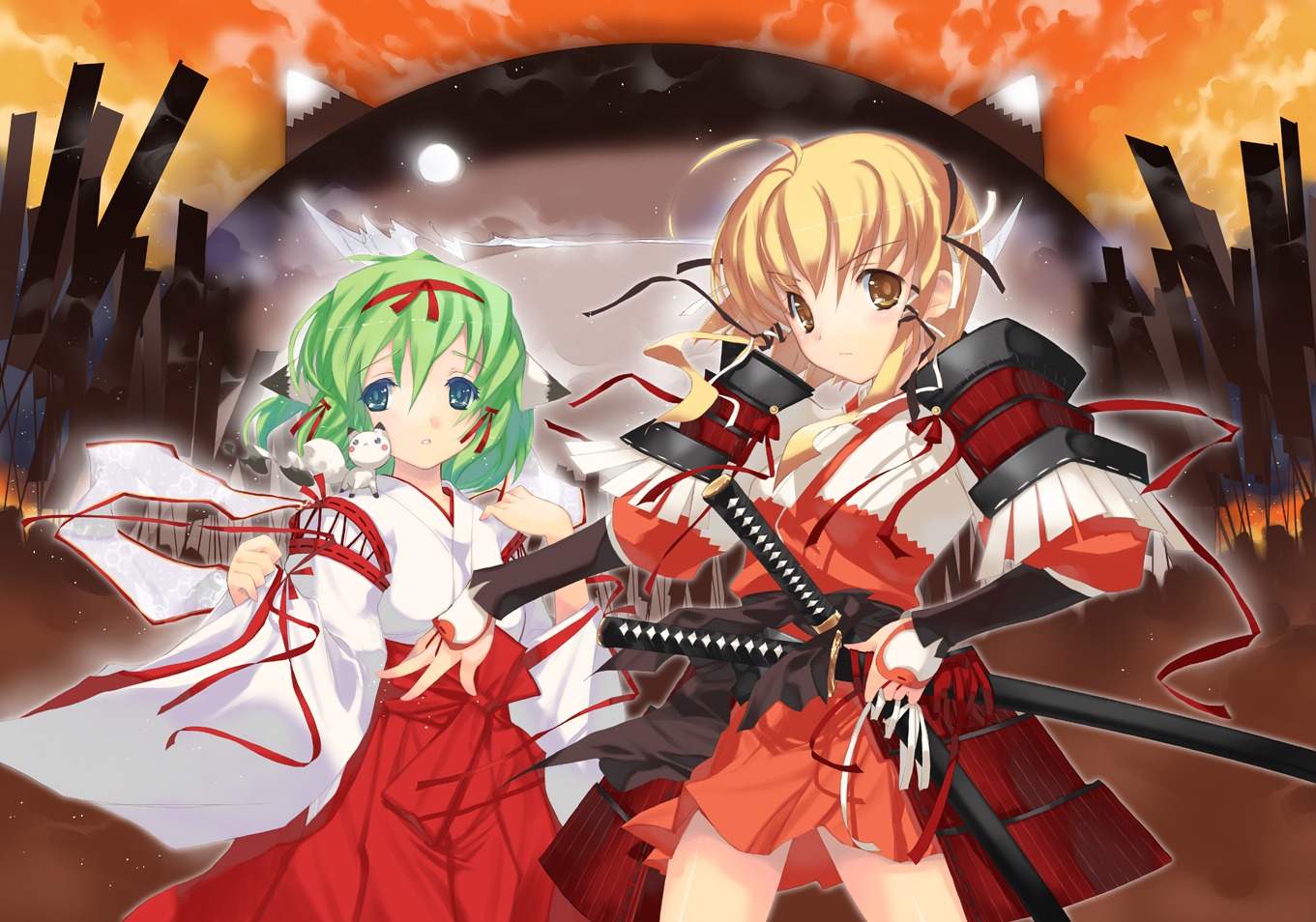 achunchun, greenwood, midori, mikan, miko