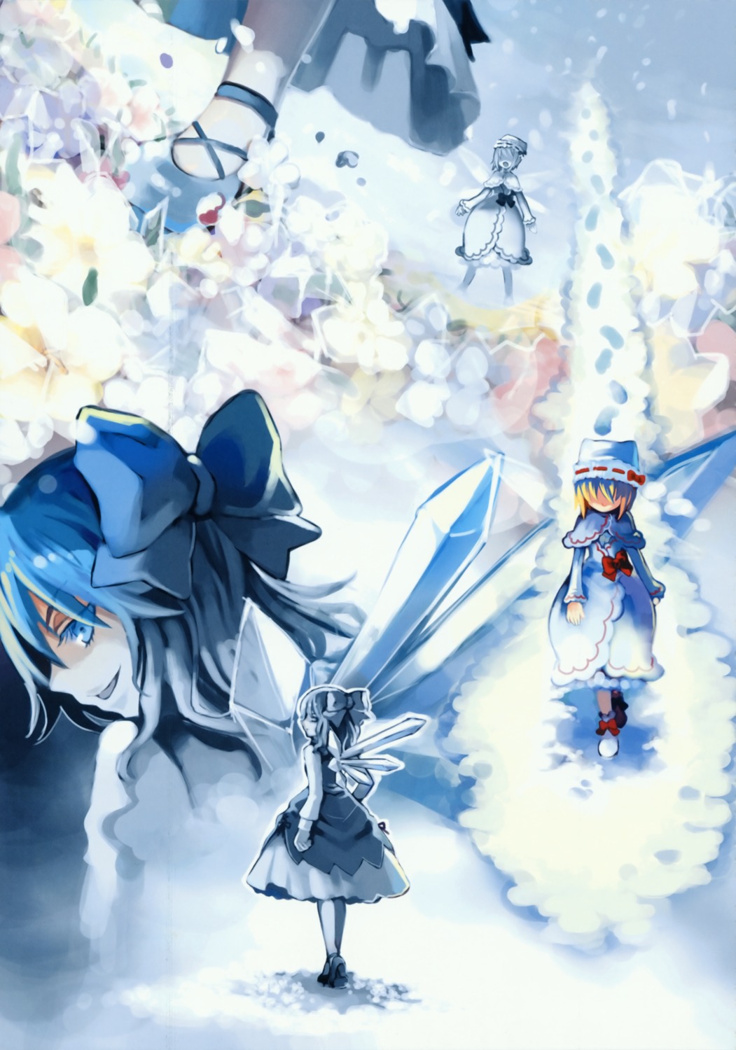 cat.lqe, cirno, lily_white, moe_shoujo_ryouiki, scanning_dust, touhou