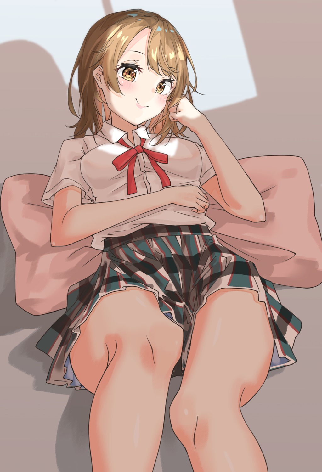 isshiki_iroha, kiaoekakishitai, seifuku, skirt_lift, yahari_ore_no_seishun_lovecome_wa_machigatteiru.