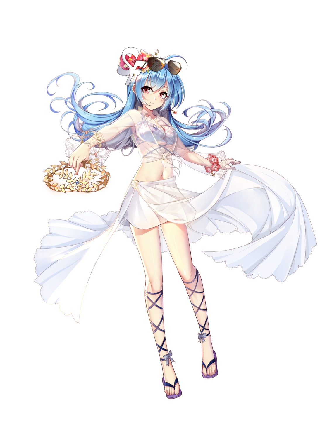 bikini_top, k12io, megane, see_through, skirt_lift, swimsuits