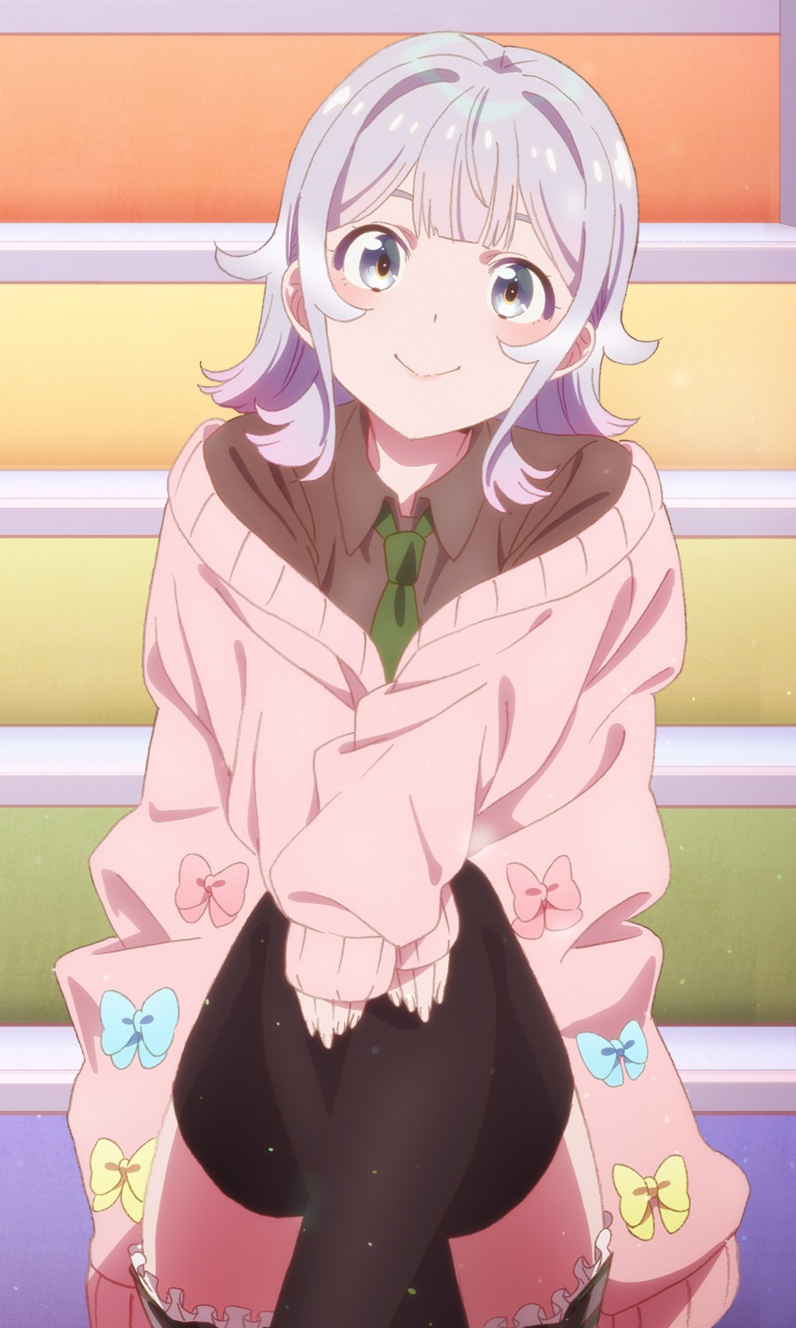 imau_nagisa, selection_project, skirt_lift, sweater, tagme, thighhighs
