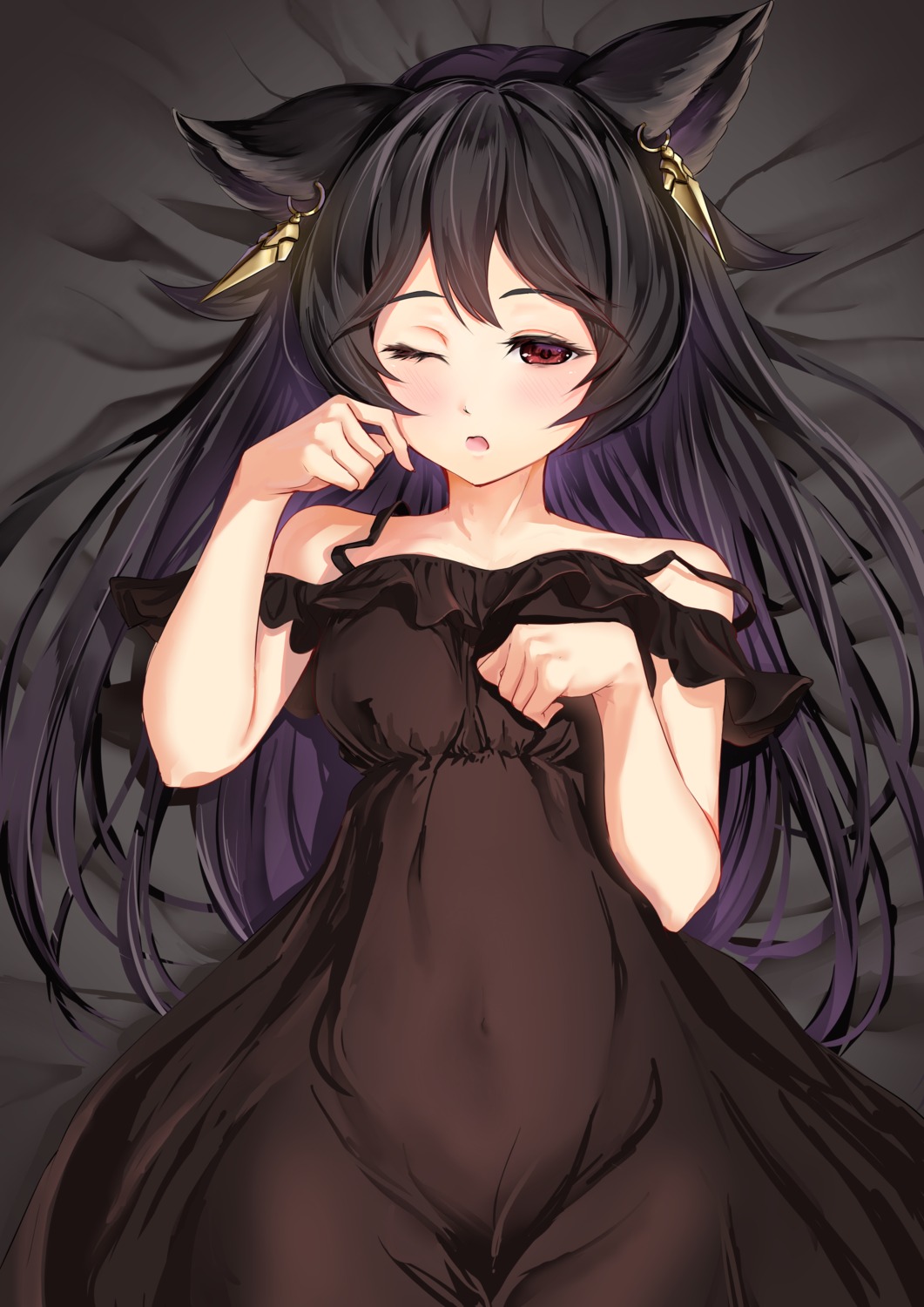 animal_ears, dress, granblue_fantasy, nekomimi, nier_(granblue_fantasy), rissenka