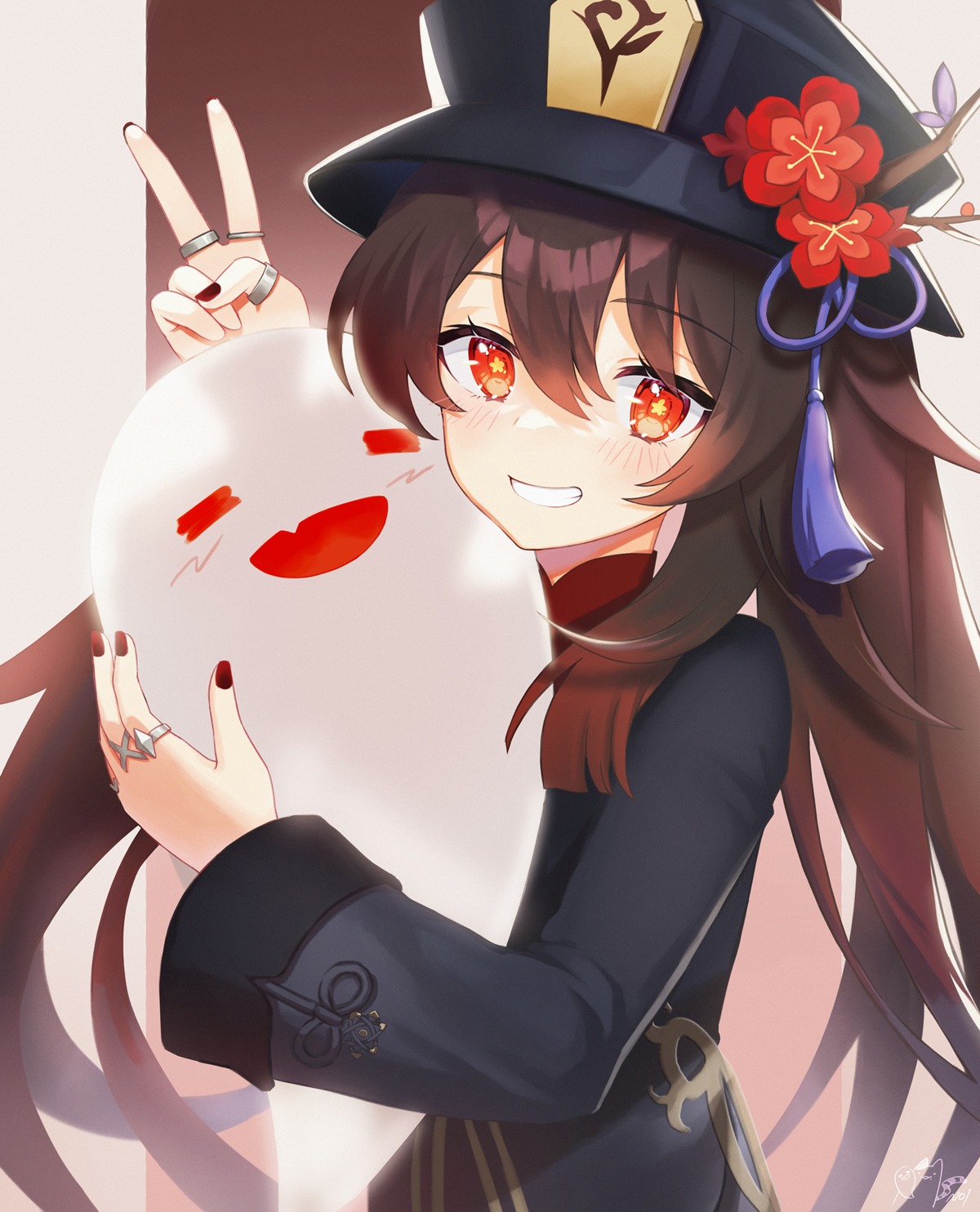 asian_clothes, genshin_impact, hu_tao, noixen
