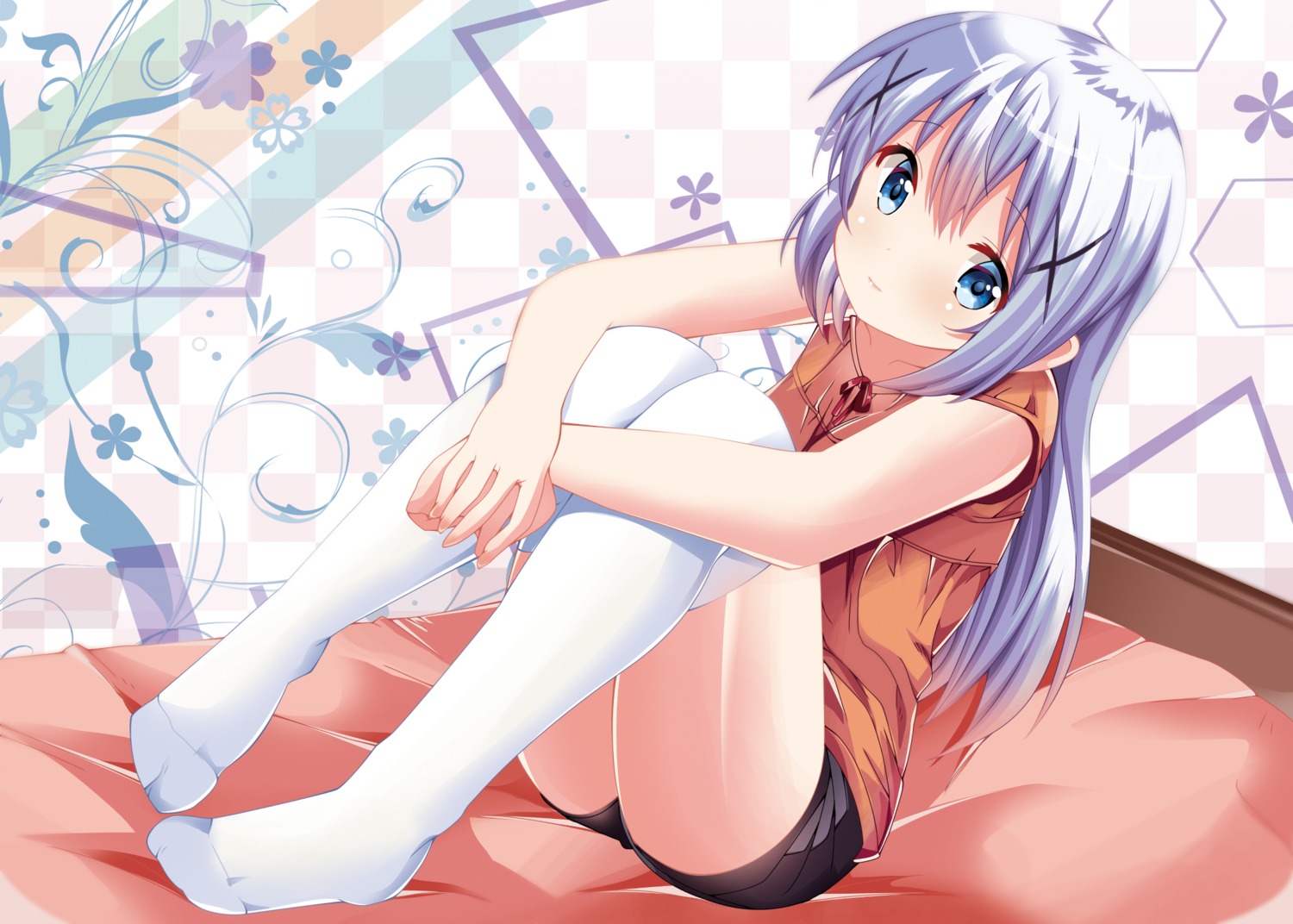feet, gochuumon_wa_usagi_desu_ka?, kafuu_chino, kohakugin, thighhighs