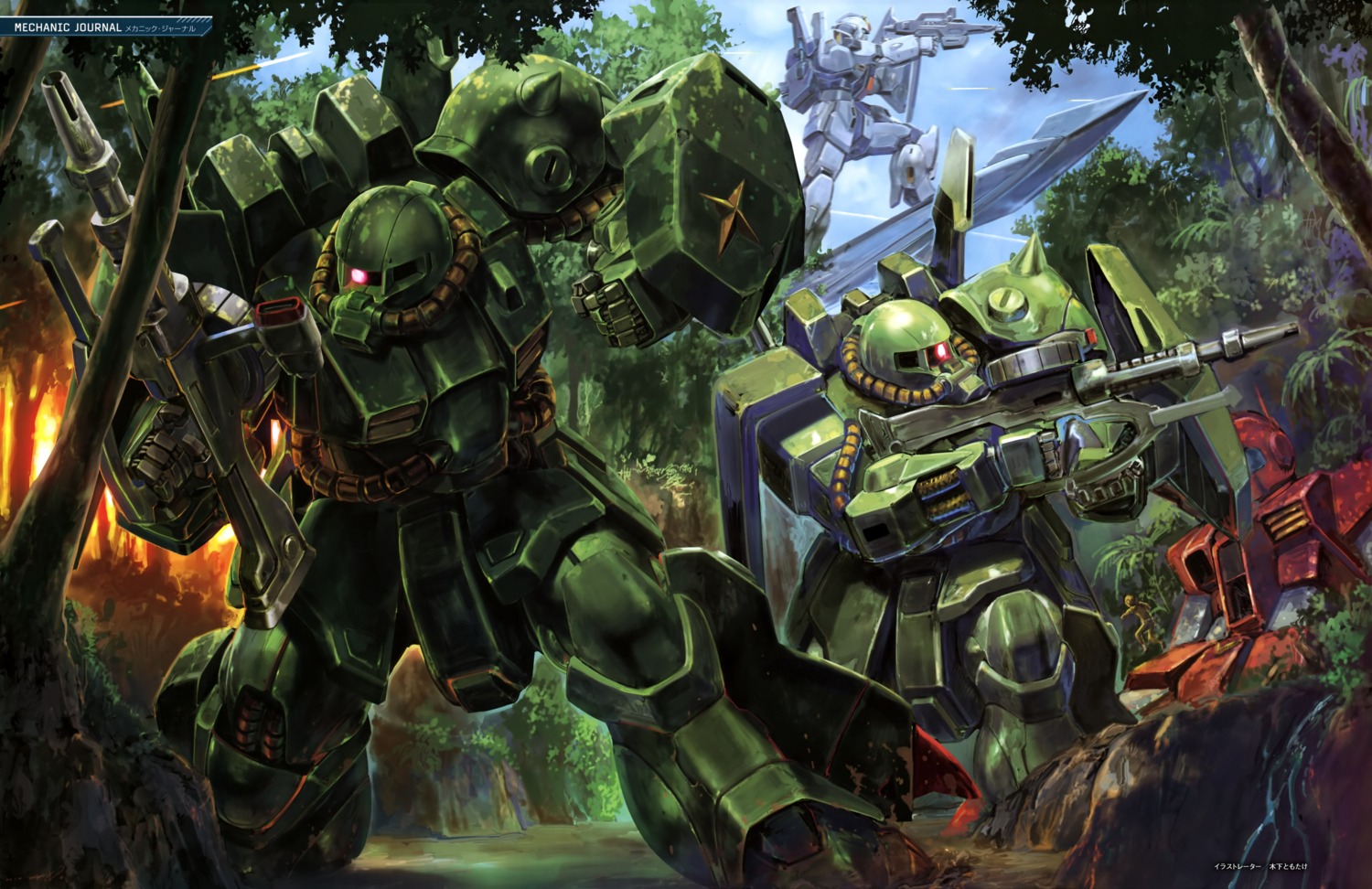 gun, gundam, gundam_mark_ii, hi_zack, mecha, zeta_gundam