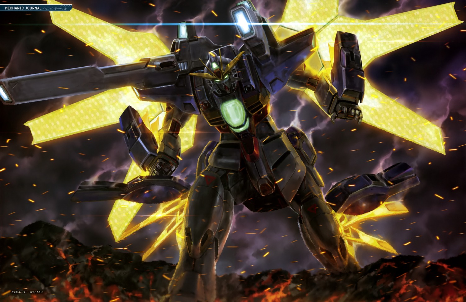 gun, gundam, gundam_double_x, gundam_x, mecha, wings