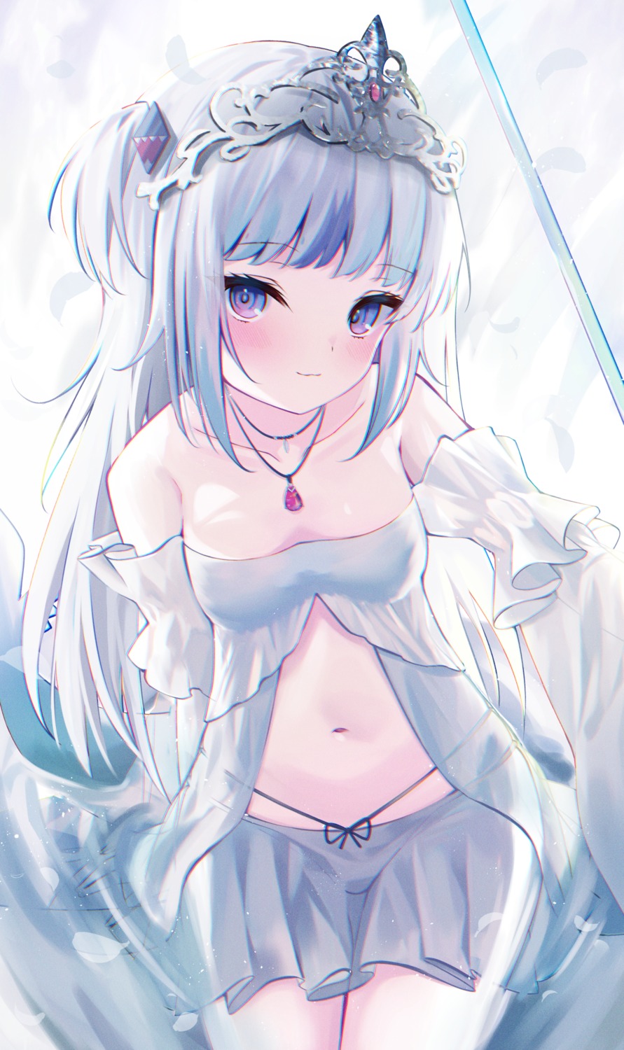 gawr_gura, hololive, hololive_english, no_bra, pantsu, see_through, tail, wet
