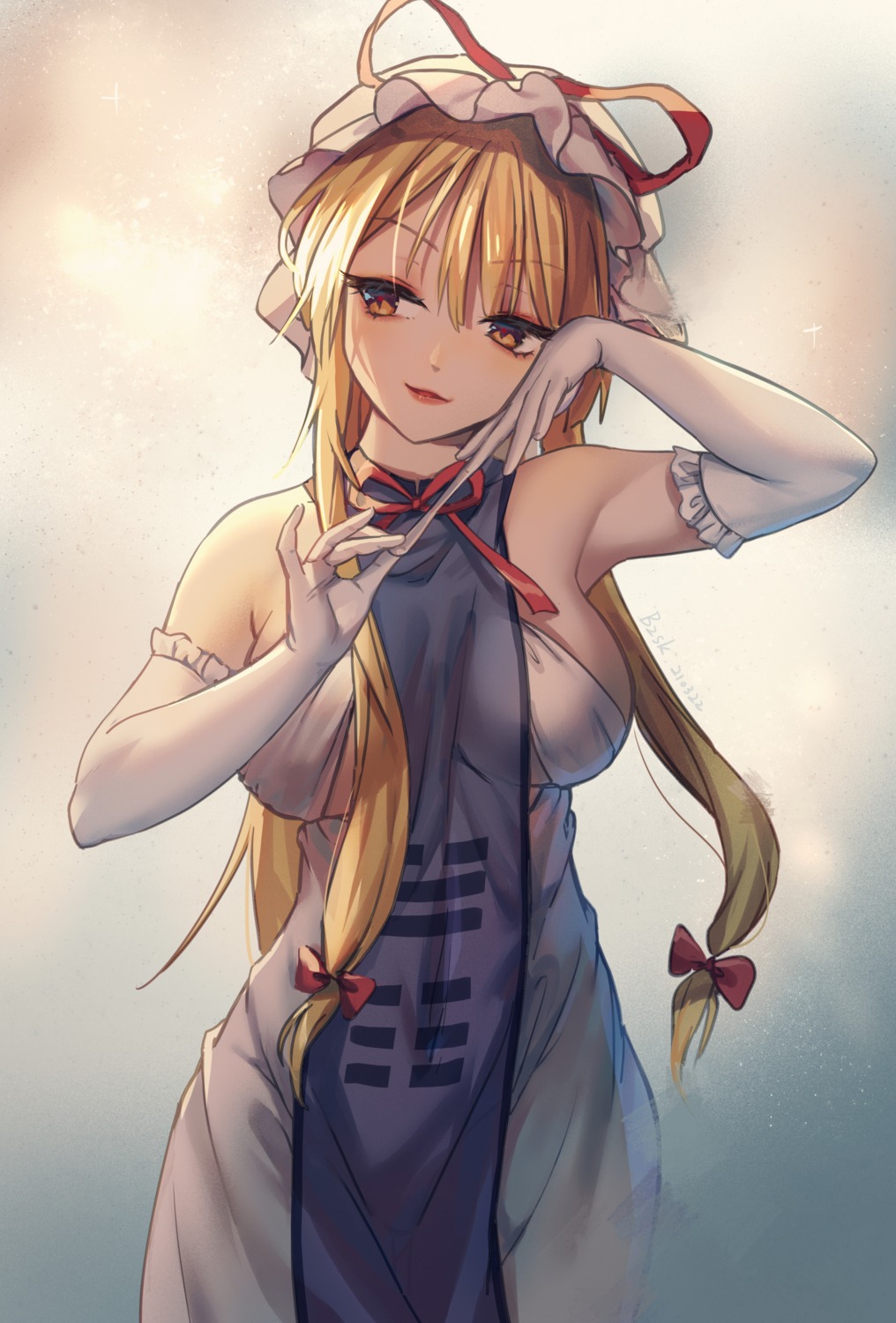 bzsk., dress, touhou, yakumo_yukari