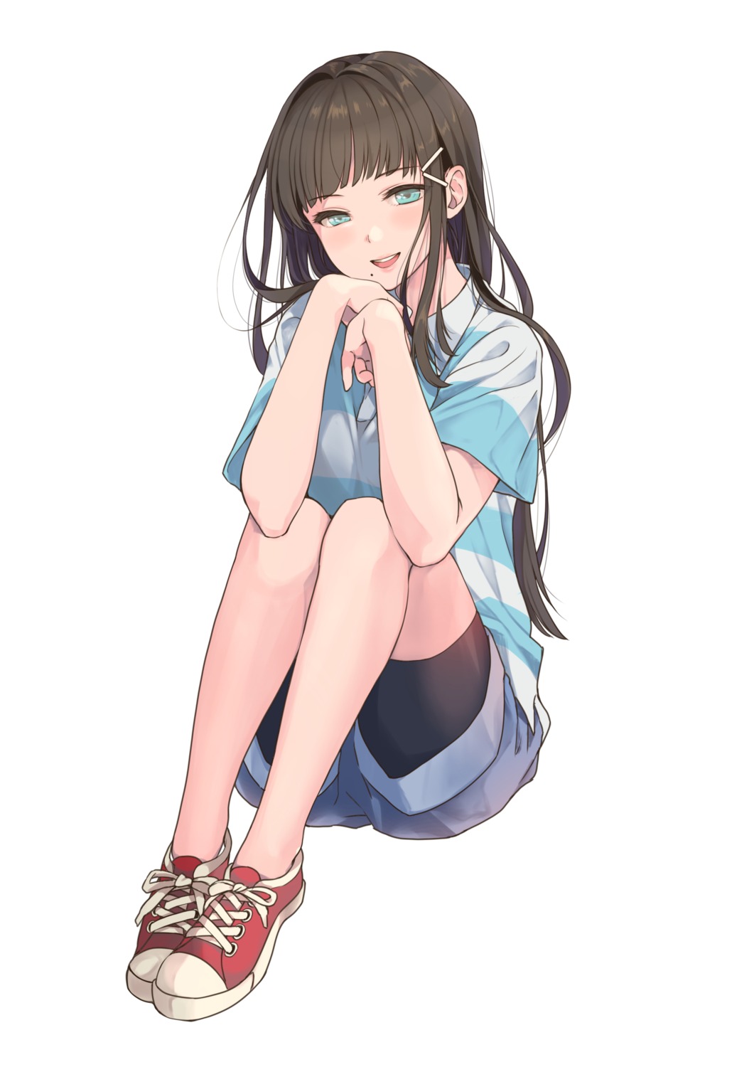 bike_shorts, kate_iwana, kurosawa_dia, love_live!_(series), love_live!_sunshine!!