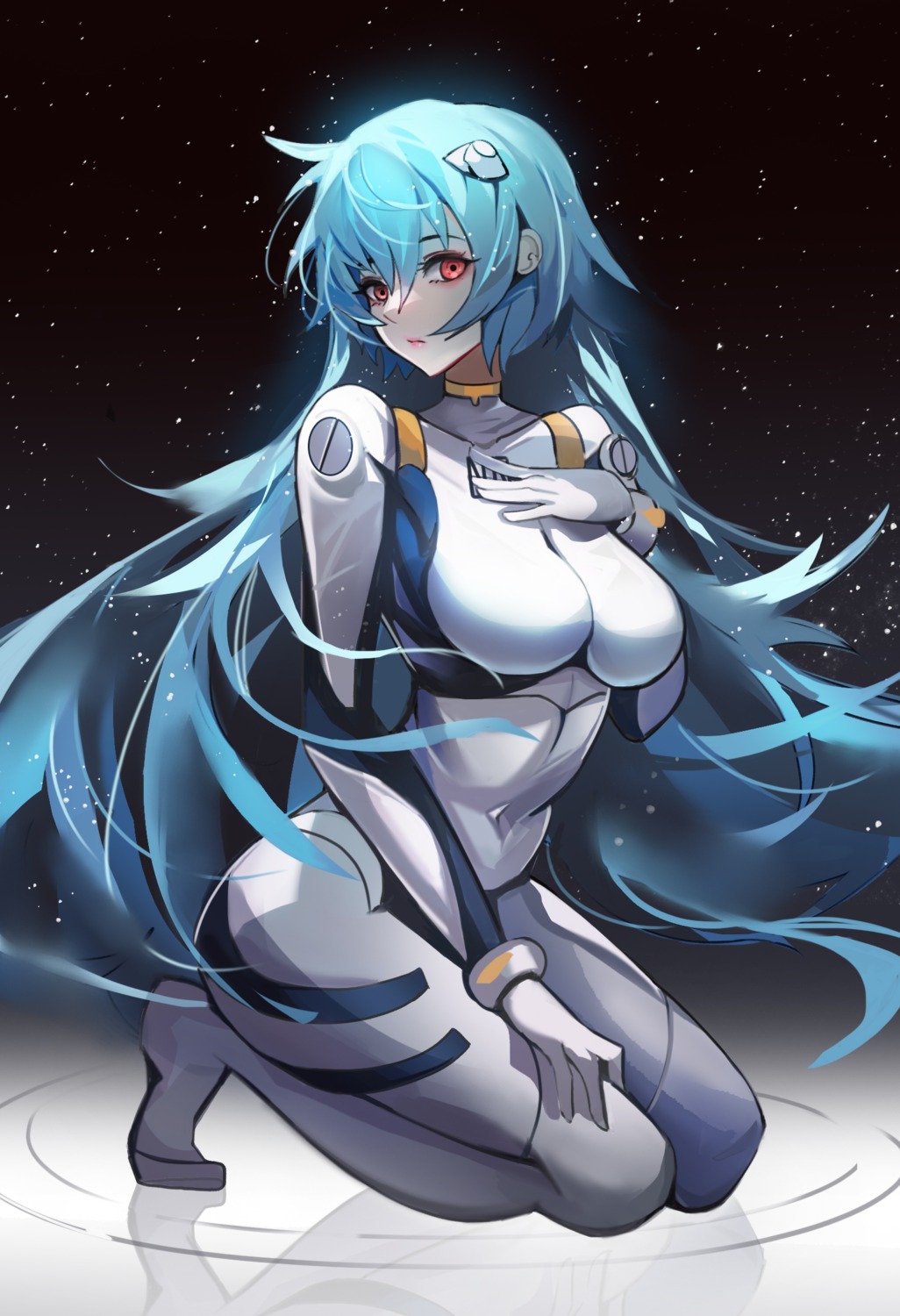 ayanami_rei, bodysuit, kuroha_(rockluo213), neon_genesis_evangelion