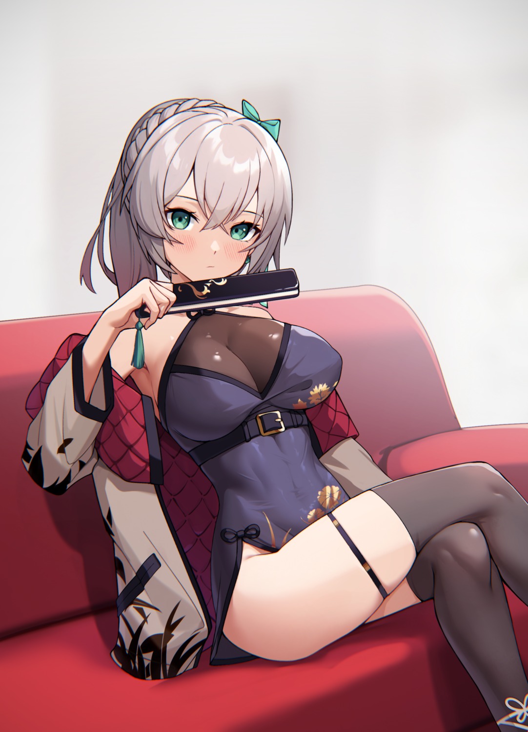 chinadress, ett, garter, girls_frontline, lwmmg_(girls_frontline), thighhighs