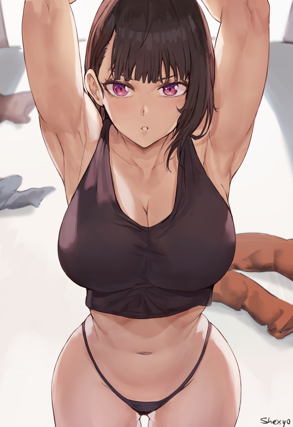 cleavage, enen_no_shouboutai, maki_oze, pantsu, shexyo