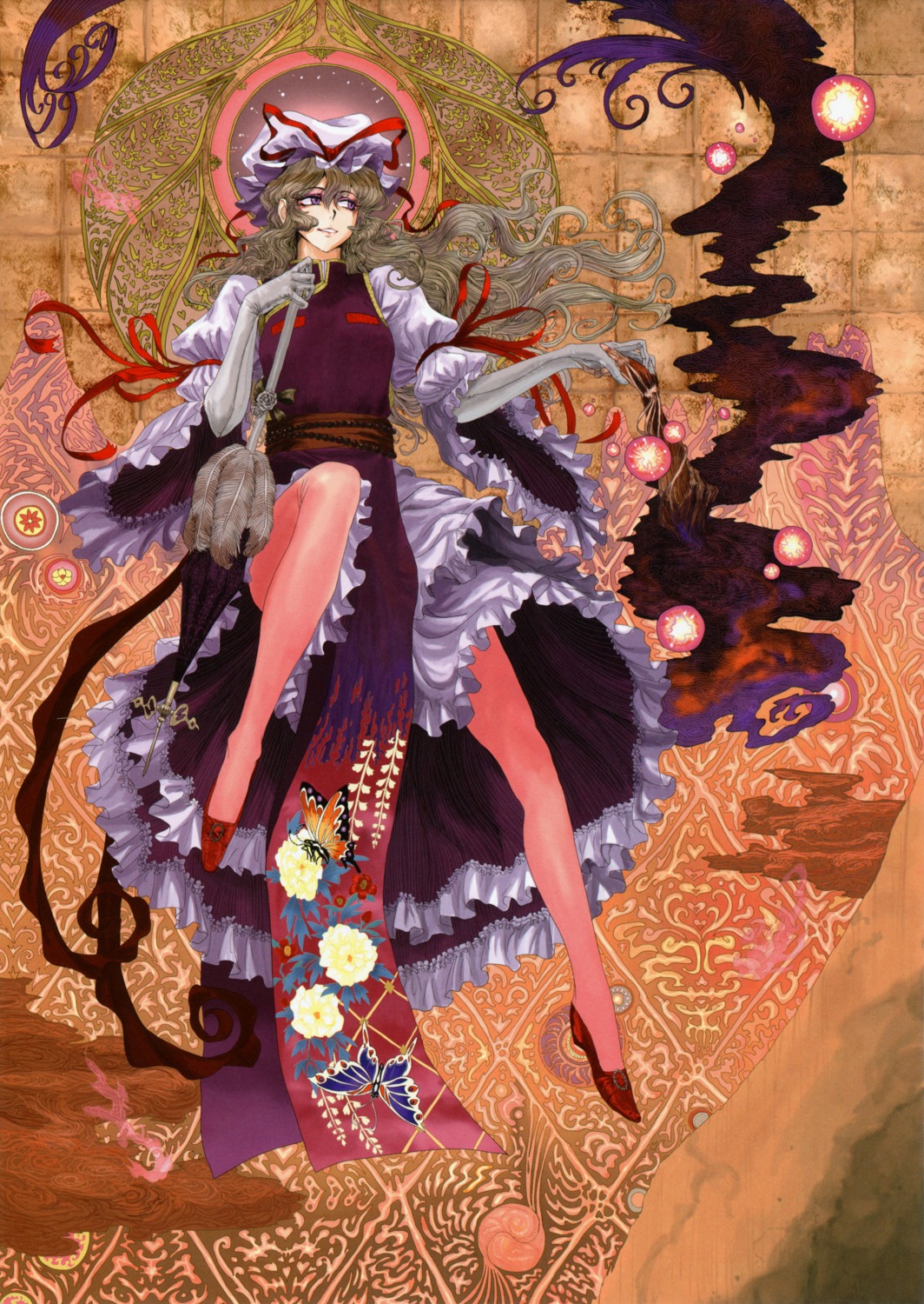 plant, touhou, tsurui, yakumo_yukari