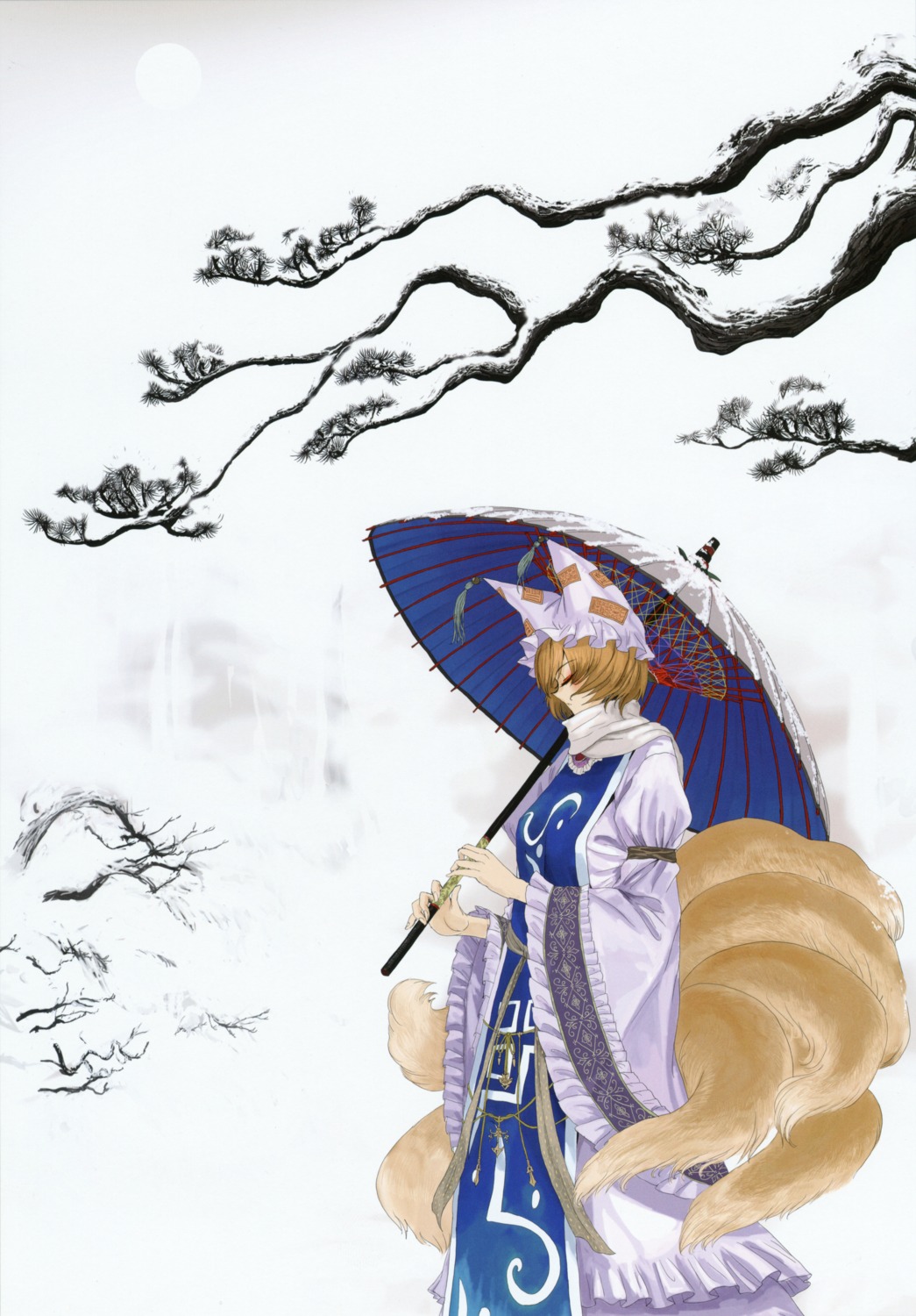plant, touhou, tsurui, yakumo_ran
