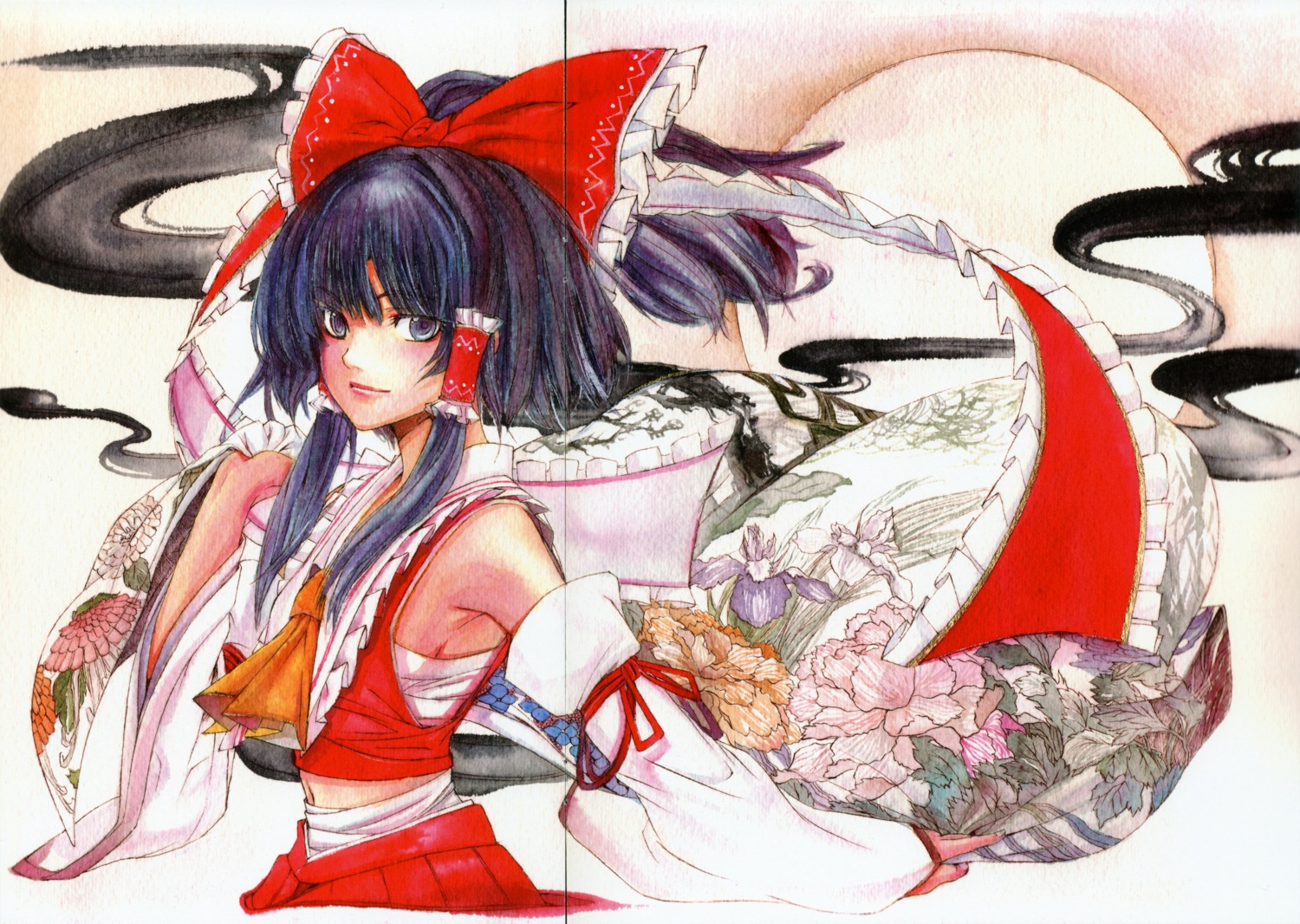 fixme, gap, hakurei_reimu, koyomi, koyomiuta, touhou