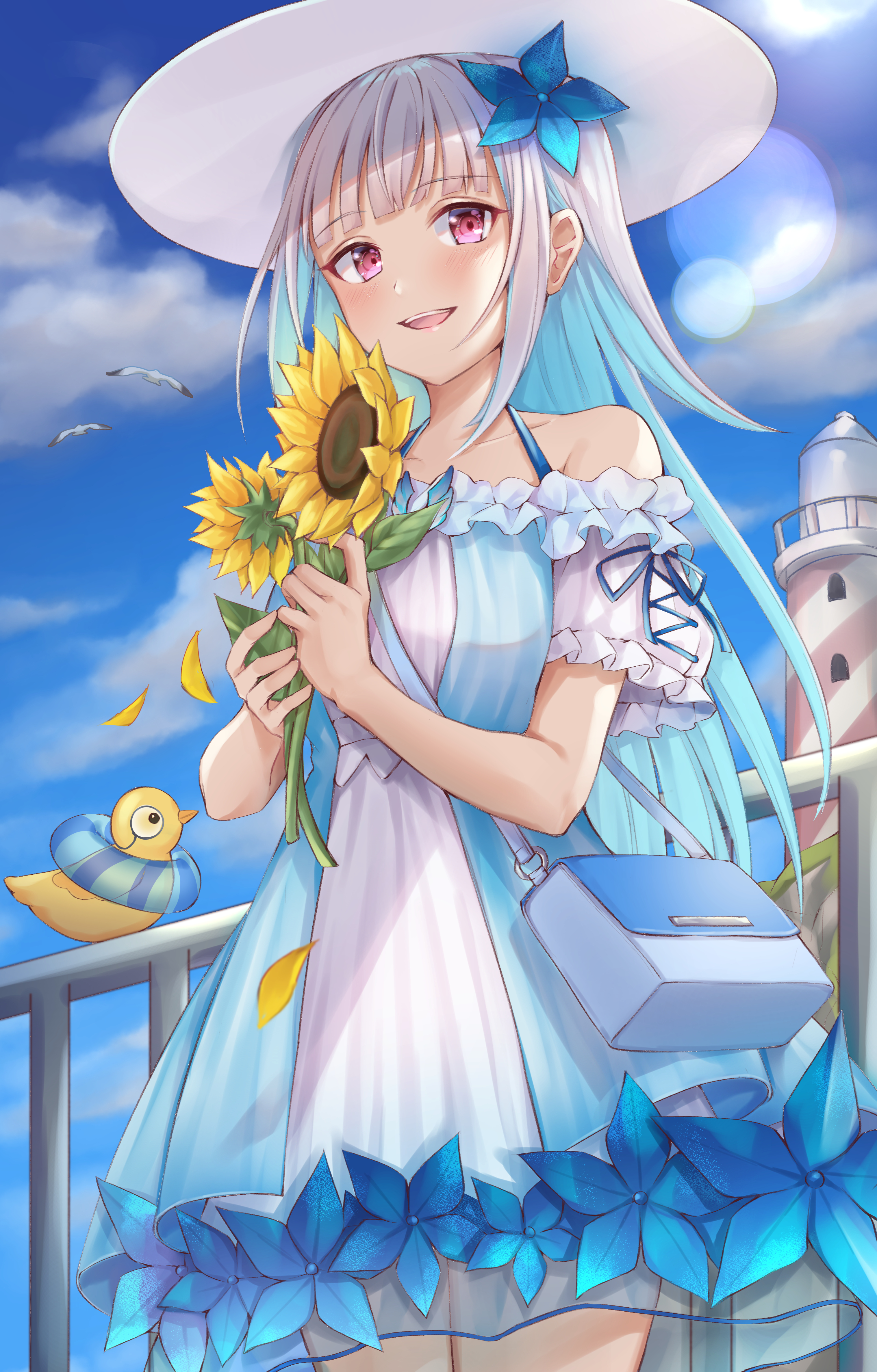 dress, lize_helesta, nijisanji, poe, see_through, summer_dress