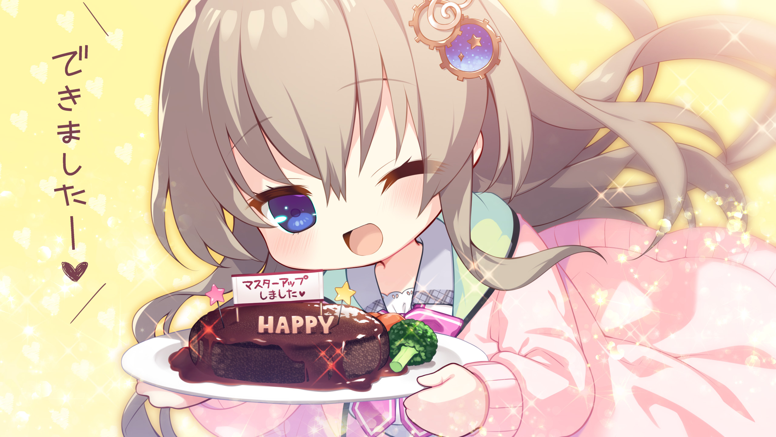 9-nine-, 9-nine-_kokonotsu_kokonoka_kokonoiro, chibi, kujou_miyako, palette, pero, seifuku, sweater
