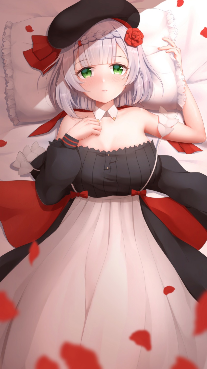 cleavage, dress, genshin_impact, no_bra, noelle_(genshin_impact), wo_you_yibei_jia_wanli