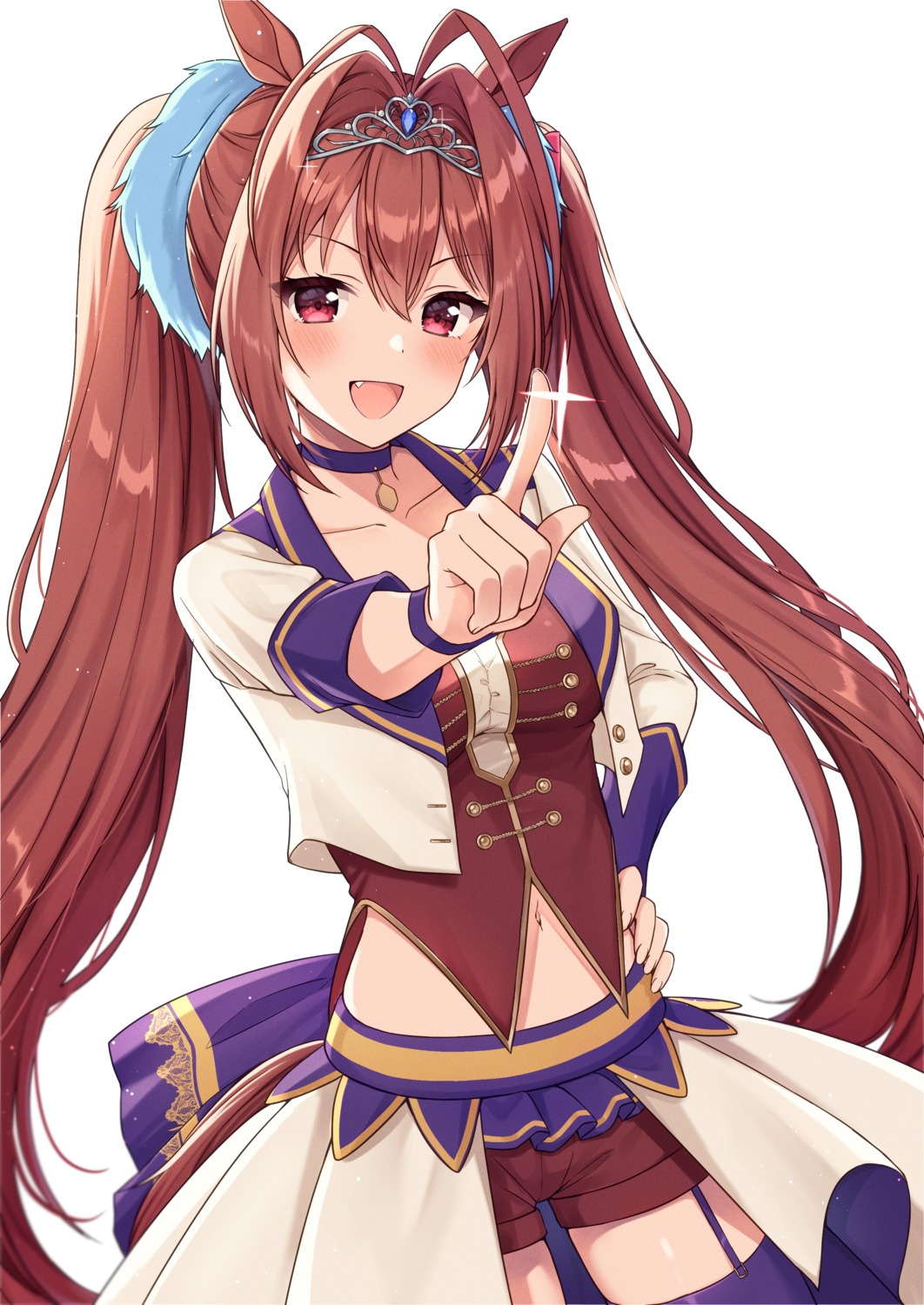 animal_ears, daiwa_scarlet_(umamusume), kashiwa_mochico, stockings, thighhighs, uma_musume_pretty_derby, uniform