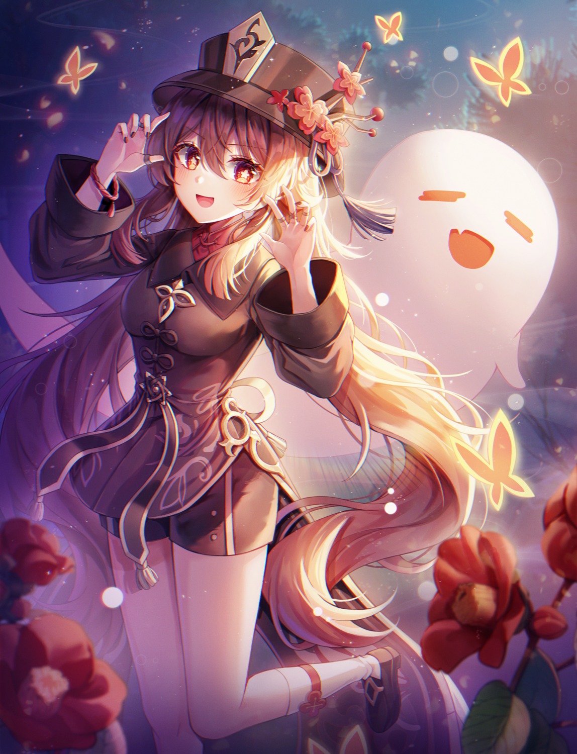 asian_clothes, genshin_impact, hayun, hu_tao