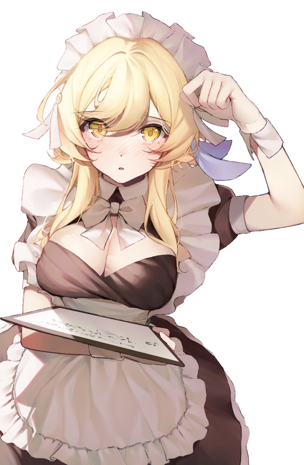 genshin_impact, lumine, maid, tia_(tia_1207)