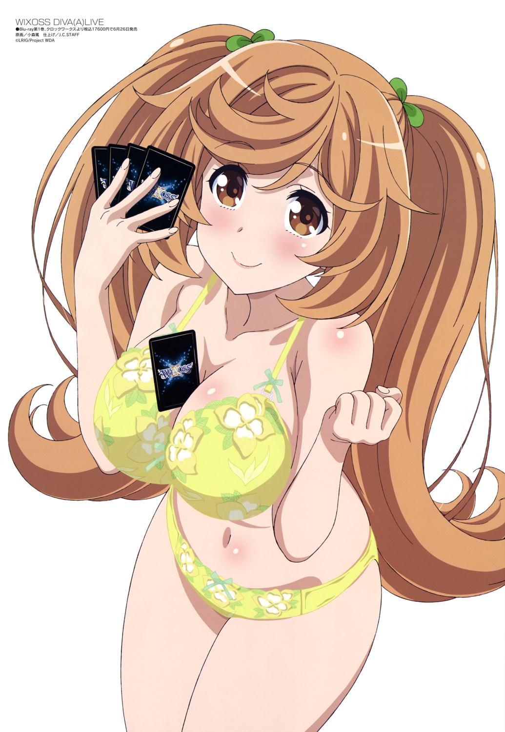 bra, cleavage, komori_atsushi, onko_akino, pantsu, wixoss