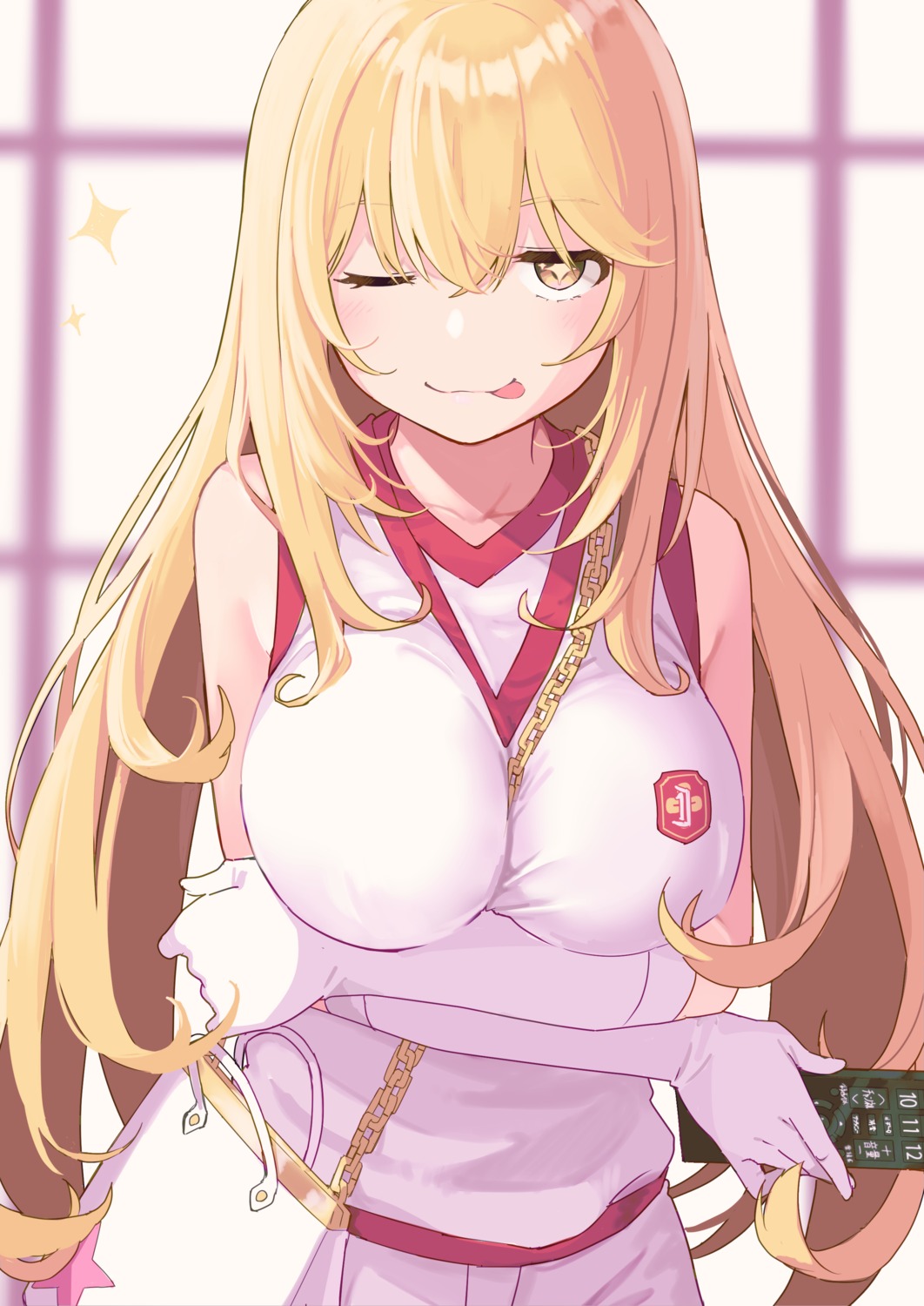 breast_hold, gym_uniform, mameroku, shokuhou_misaki, toaru_kagaku_no_railgun, toaru_majutsu_no_index