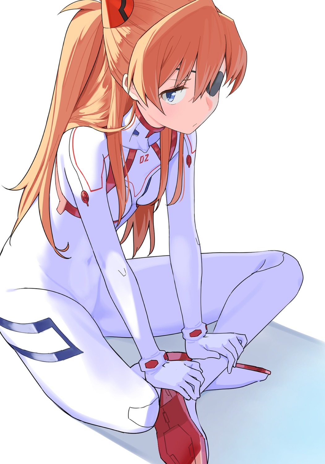 bodysuit, eyepatch, mameroku, neon_genesis_evangelion, souryuu_asuka_langley