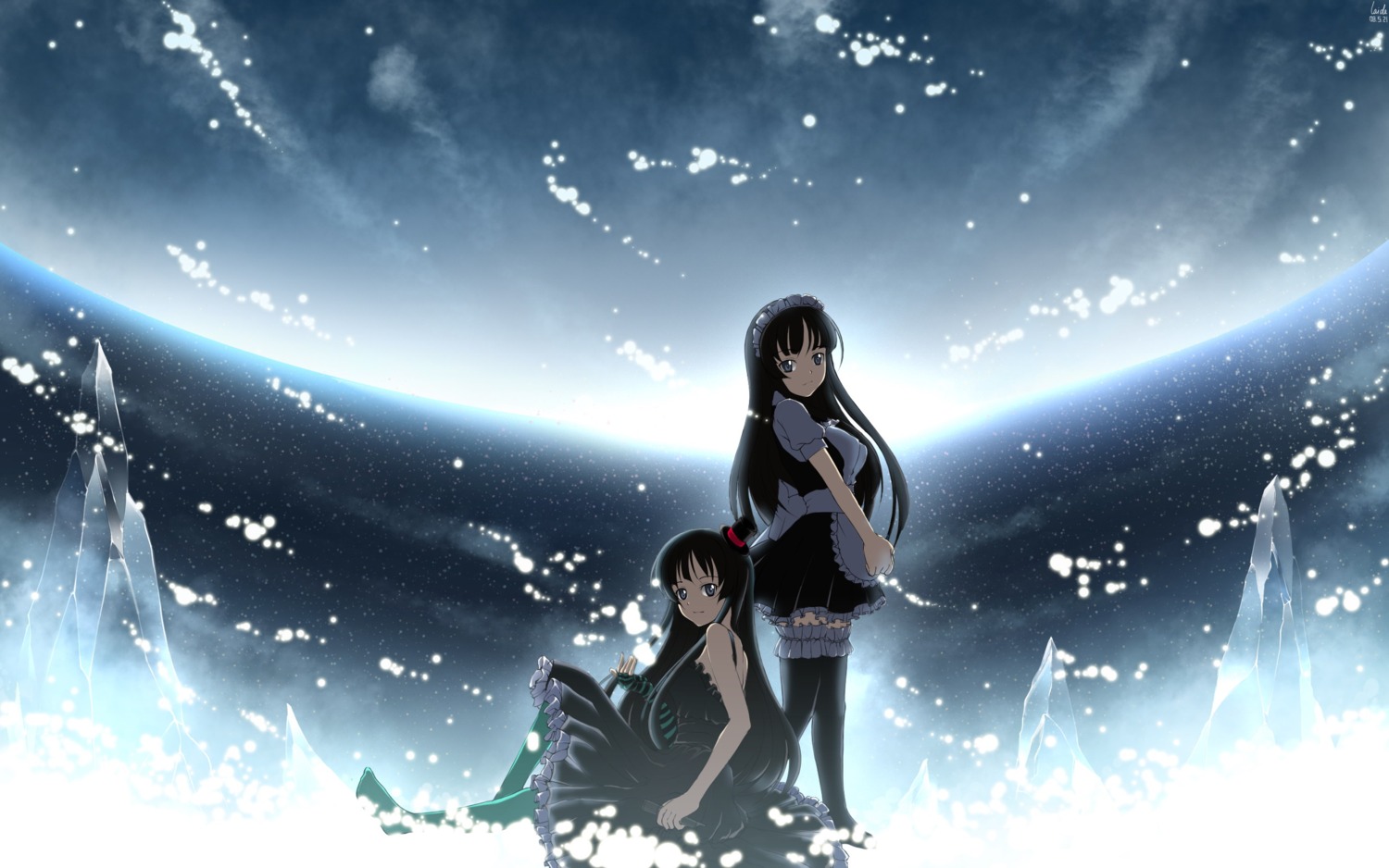 akiyama_mio, k-on!, laida, landscape, maid