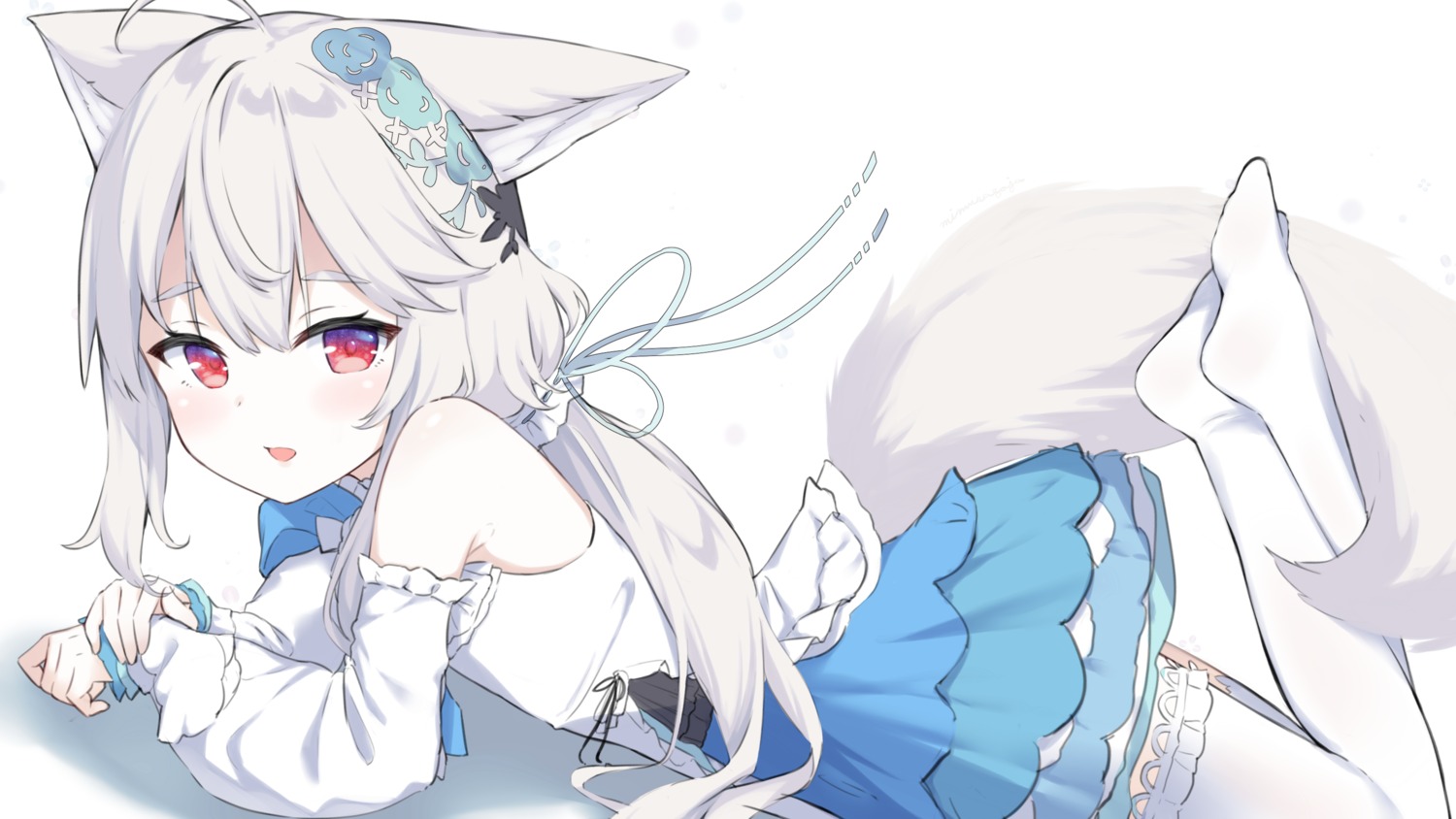 animal_ears, mimura_zaja, tail, thighhighs